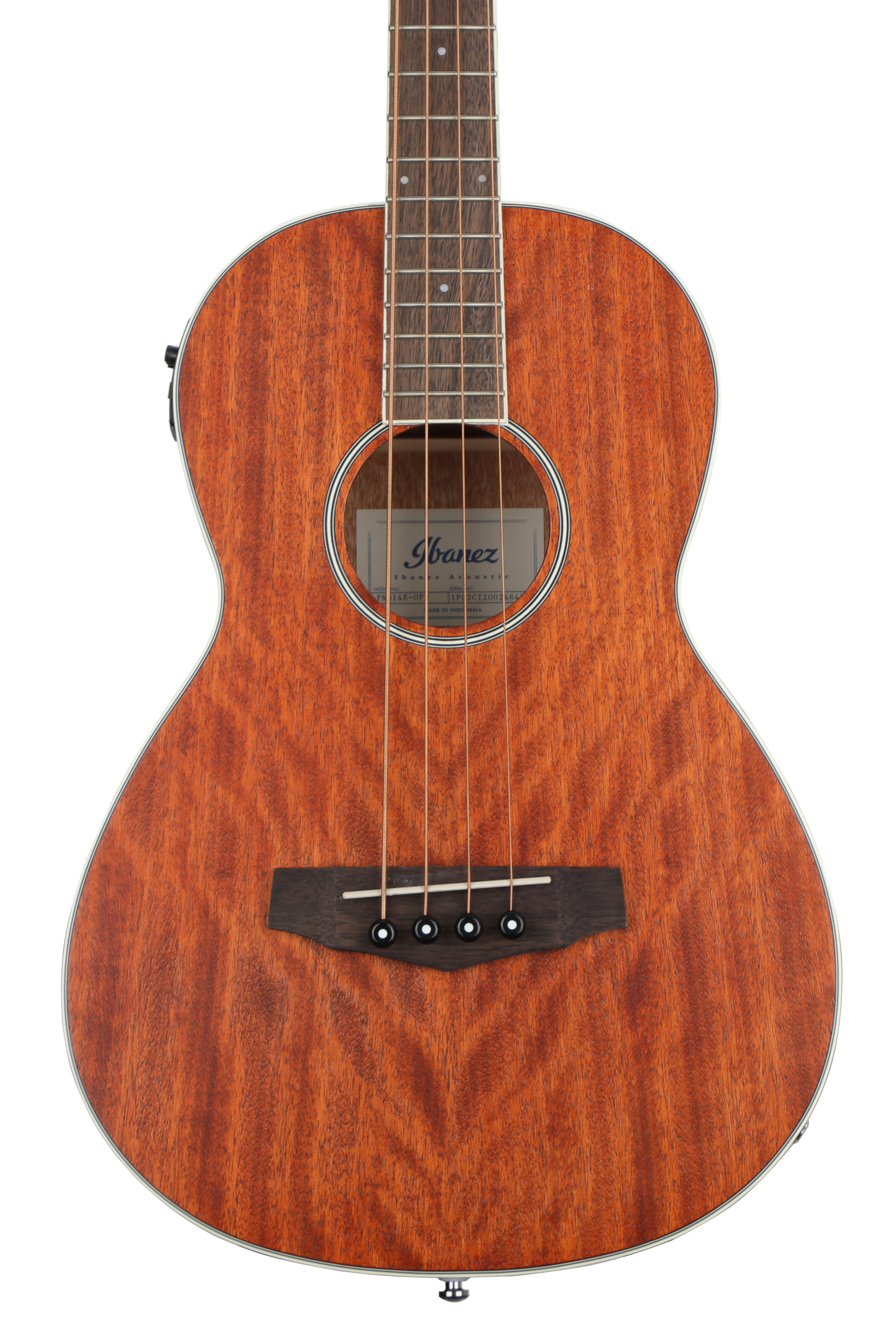 ベース Ibanez PNB14E-OPN Ibanez PNB14E Acoustic-Electric Bass - Open Pore Natural