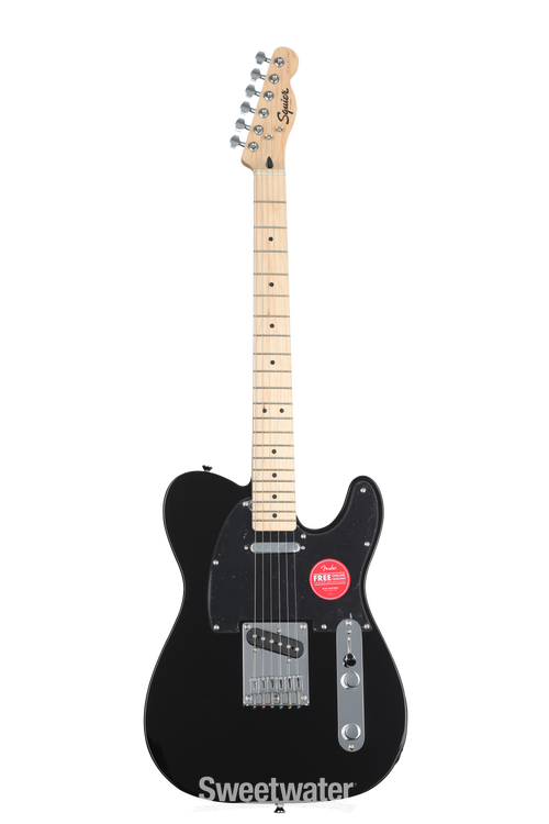 Squier Bullet Telecaster Electric Guitar - Black, Sweetwater Squier Bullet Telecaster Electric Guitar - Black, Sweetwater