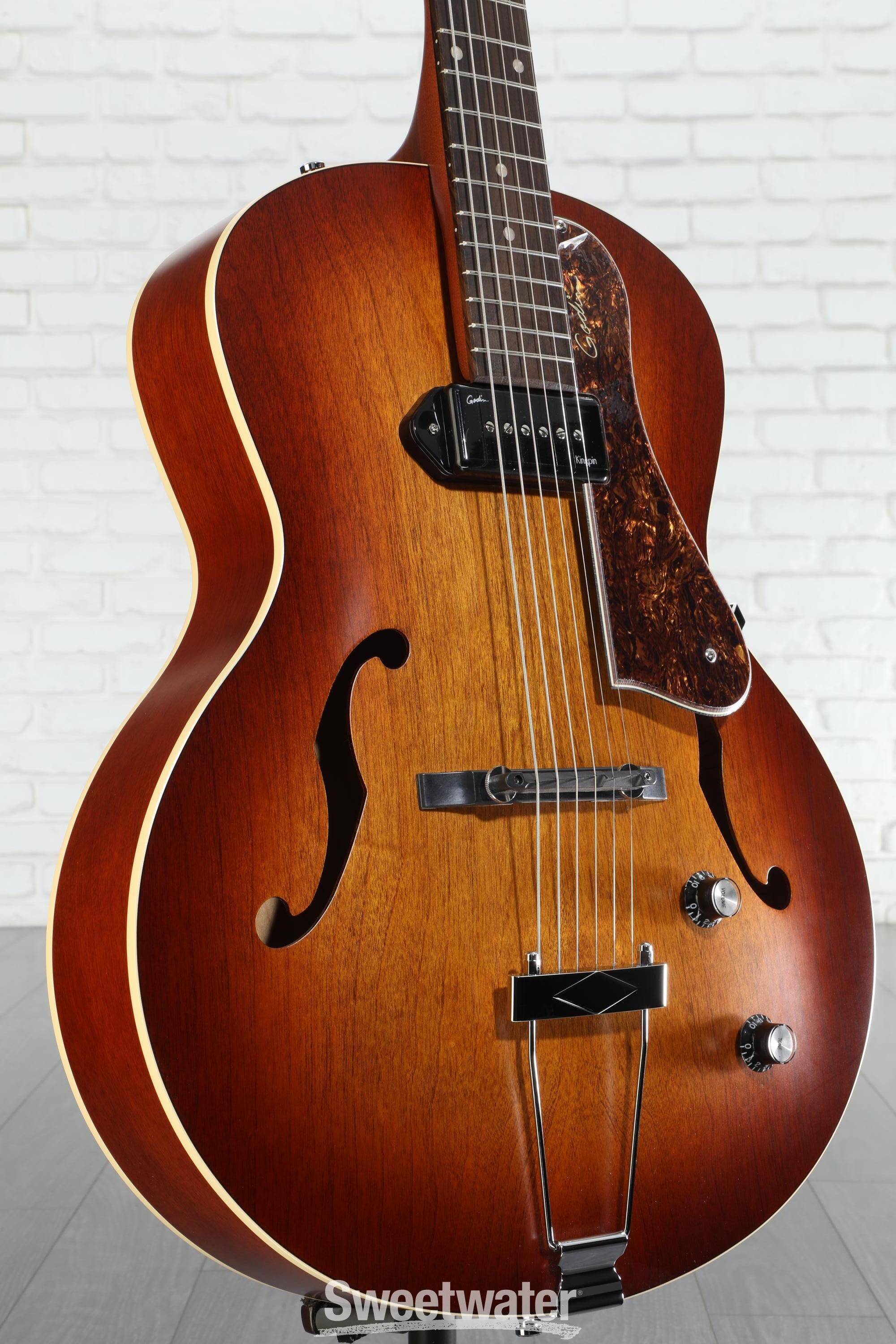 ギター Godin 5th Avenue Kingpin P90 Natural Amazon.com: Godin 5th Avenue Kingpin P90 Jazz-Style Acoustic