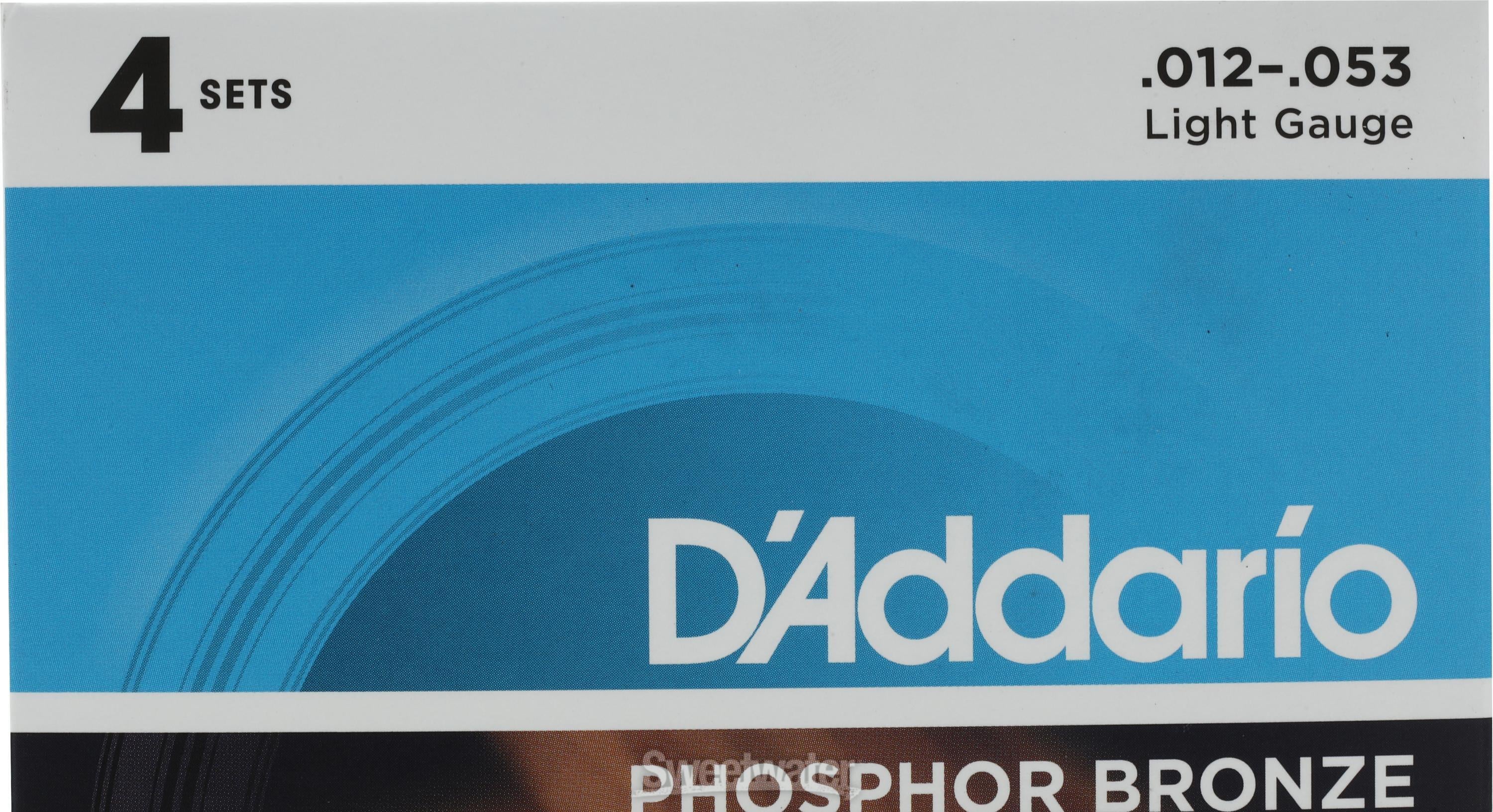 D'Addario EJ16 Phosphor Bronze Acoustic Guitar Strings - .012-.053