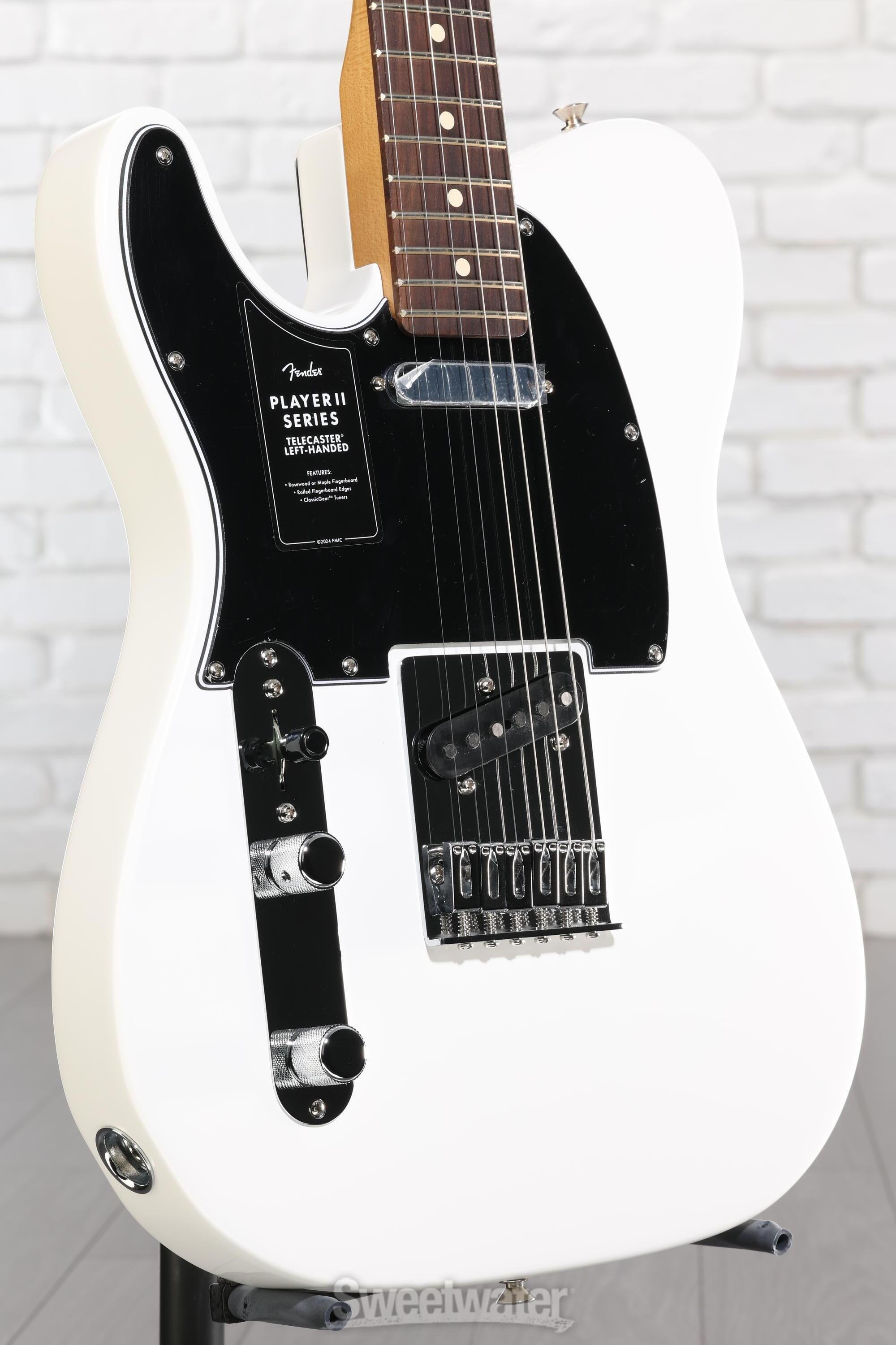 Photo of Fender Player II Telecaster Left-handed Electric Guitar - Polar White with Rosewood Fingerboard