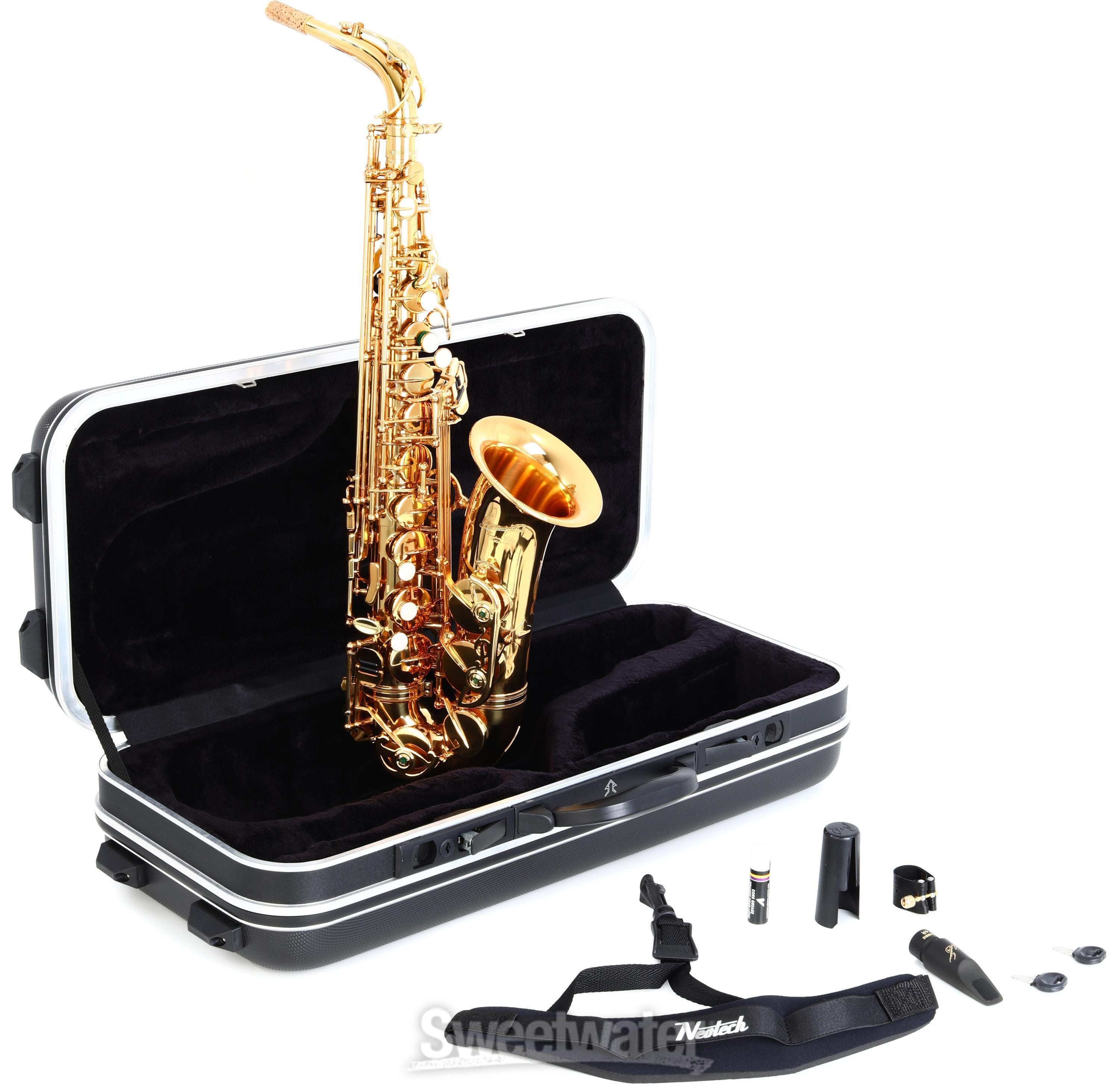 P. Mauriat PMSA-185 Intermediate Alto Saxophone - Gold Lacquer
