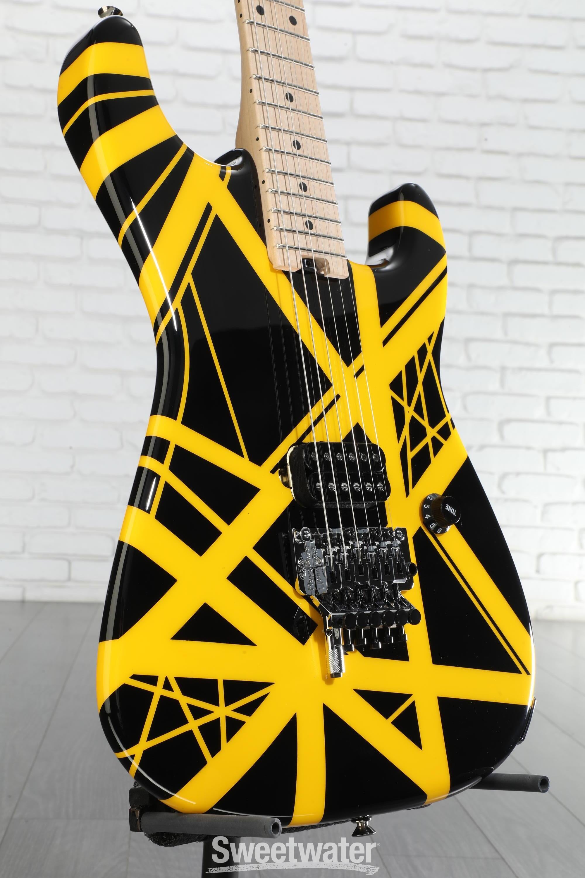 EVH Striped Series - Black w/ Yellow Stripes
