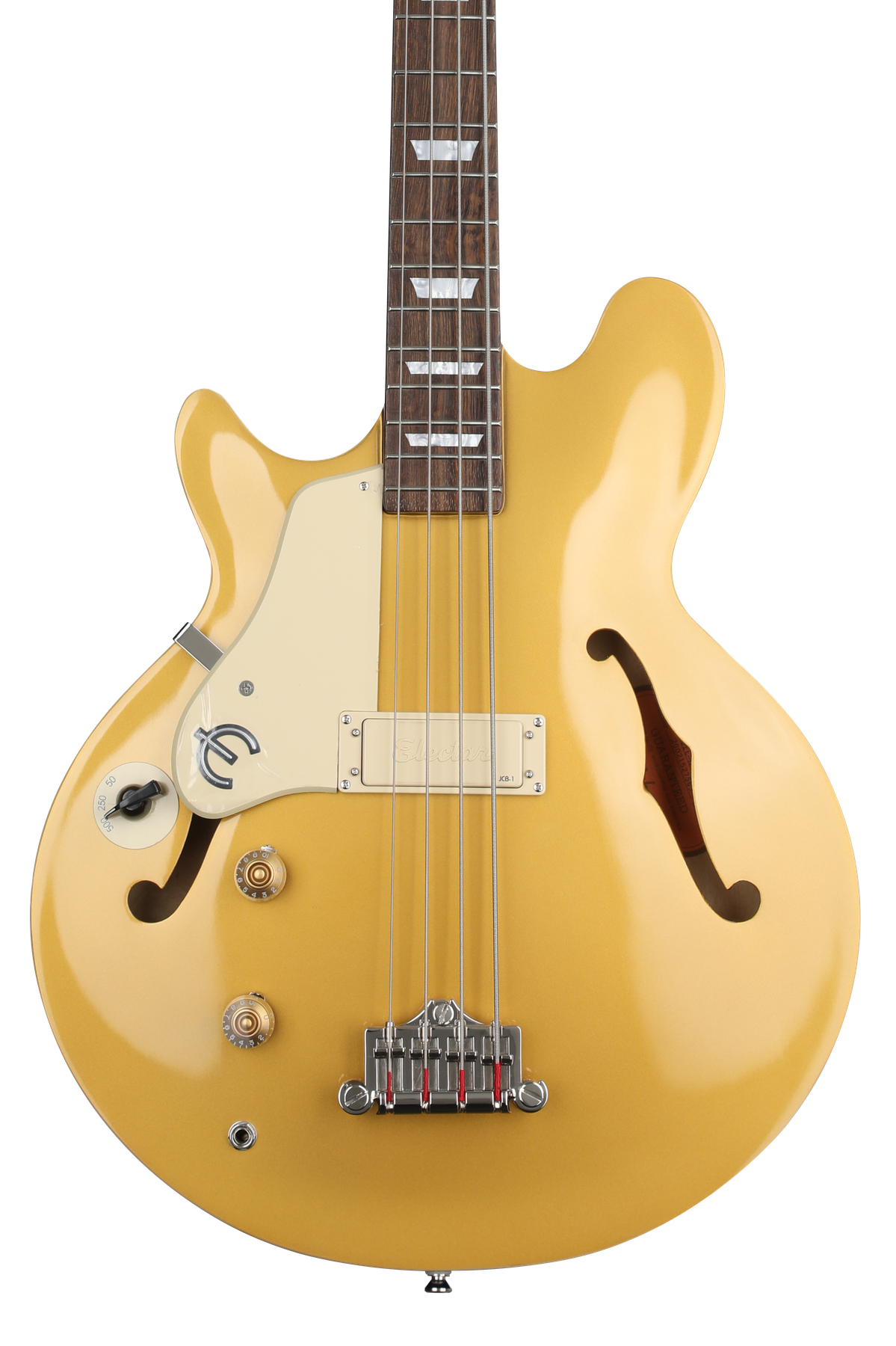 Epiphone Jack Casady Artist Series Signature Bass Left-handed - Metallic  Gold