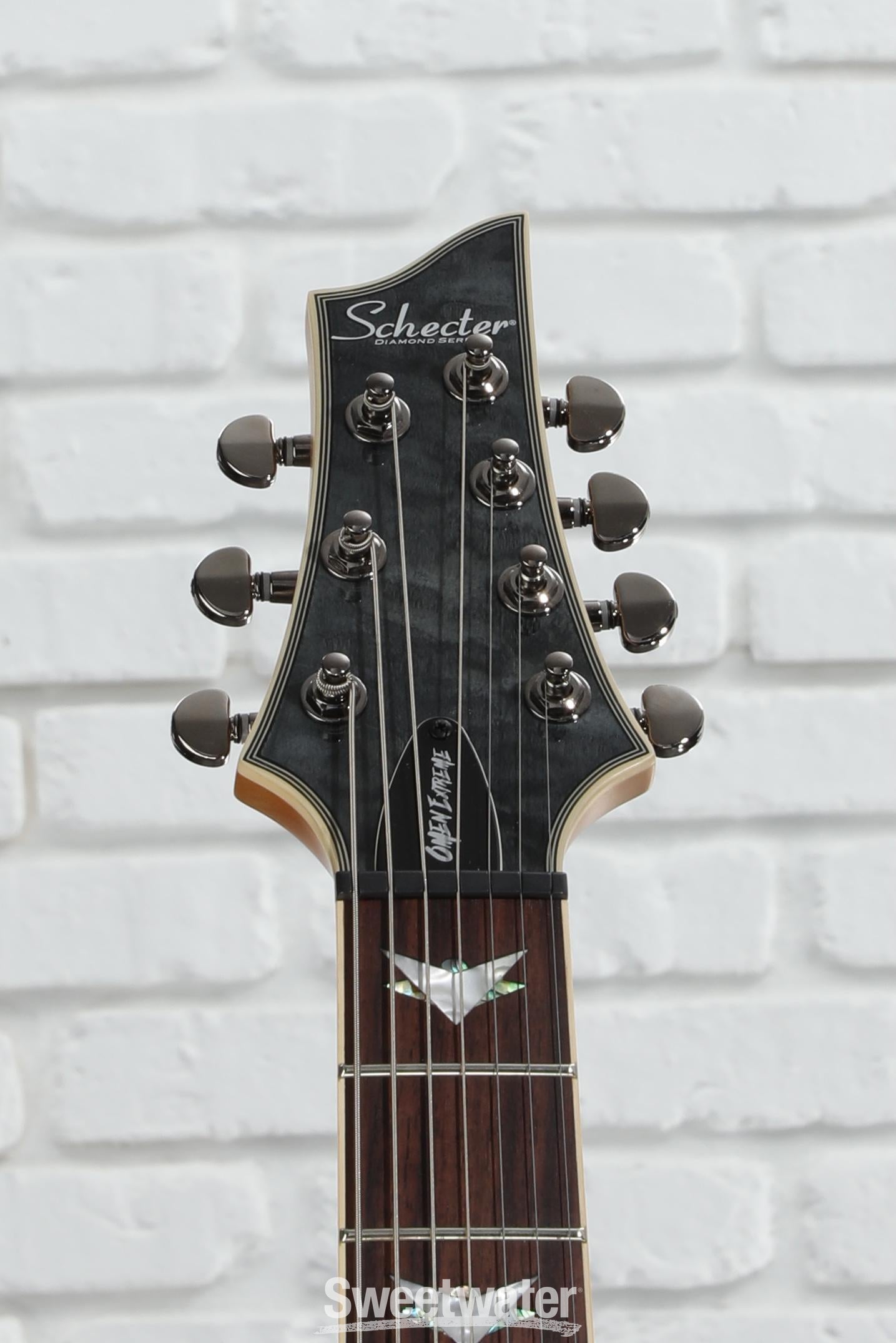 Schecter Omen Extreme-7 Electric Guitar - See Thru Black | Sweetwater