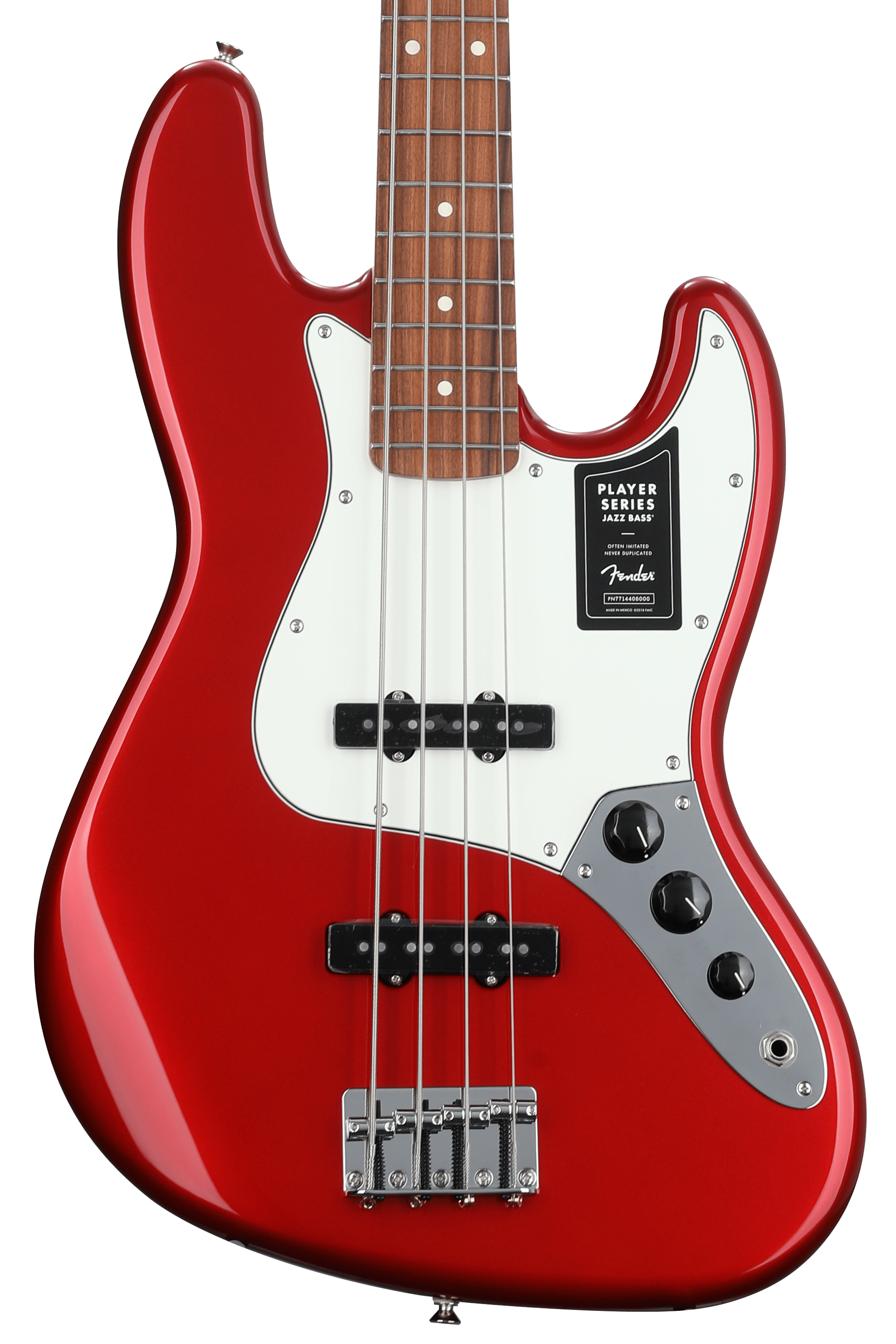 Fender Player Jazz Bass - Candy Apple Red with Pau Ferro Fender Player Jazz Bass - Candy Apple Red with Pau Ferro