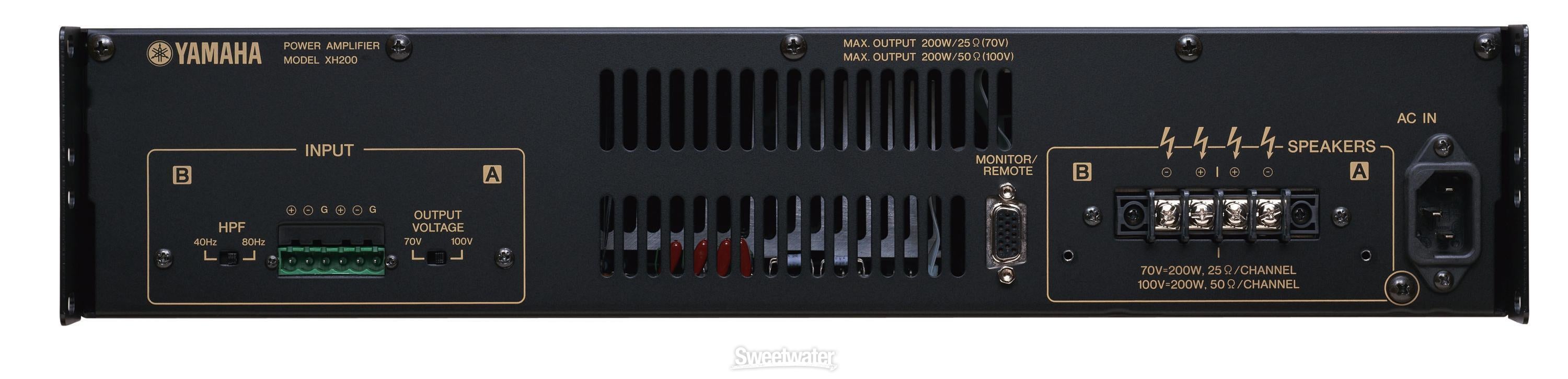 ね*る様 YAMAHA XH200 Yamaha XH200 Power Amplifier for Installed Systems | Sweetwater