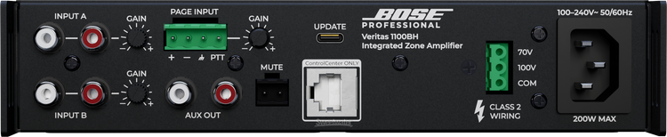 Bose Professional 1100BH 100-watt 1-channel Smart Mixer Amplifier
