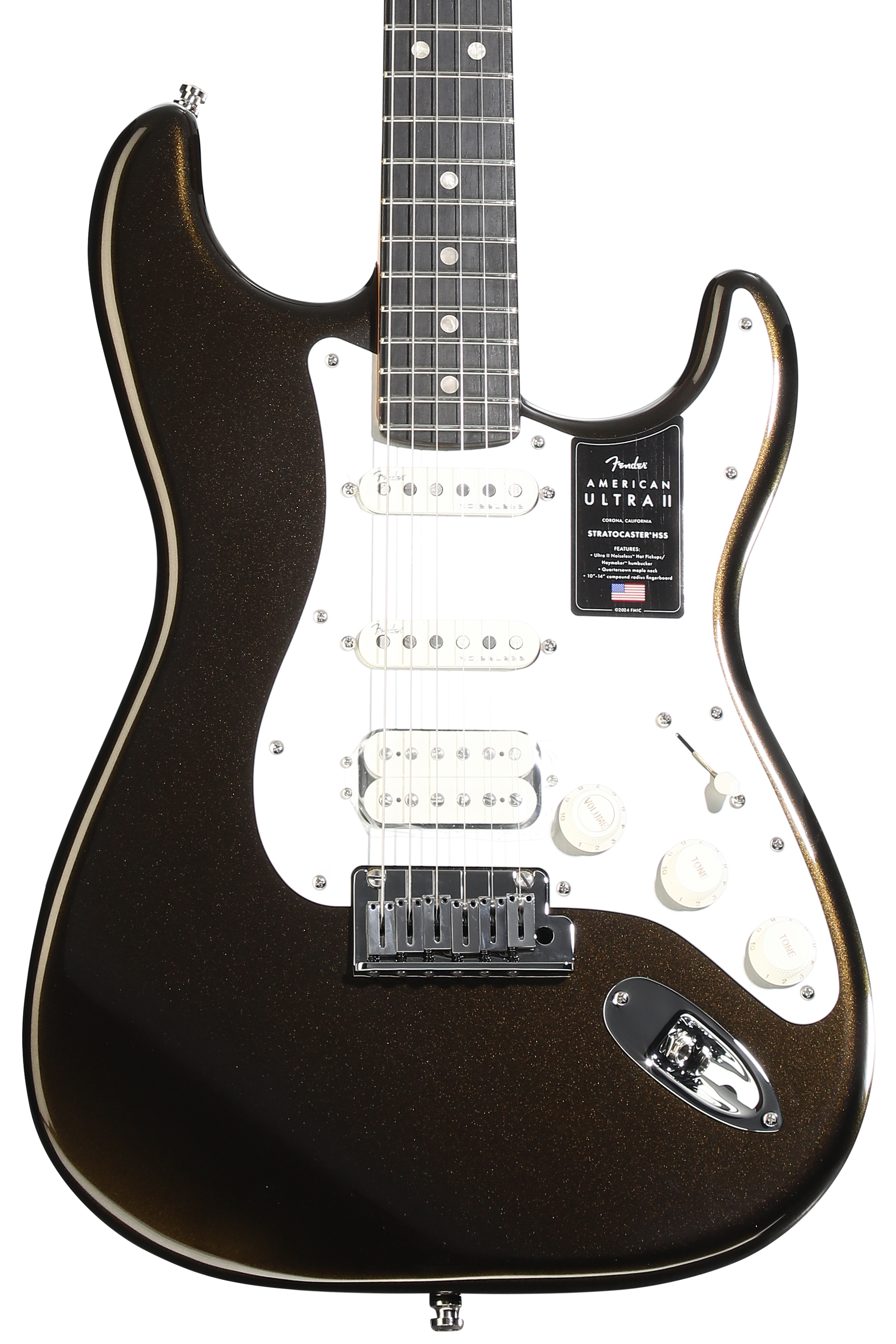 Fender American Ultra II Stratocaster Electric Guitar - Texas Tea