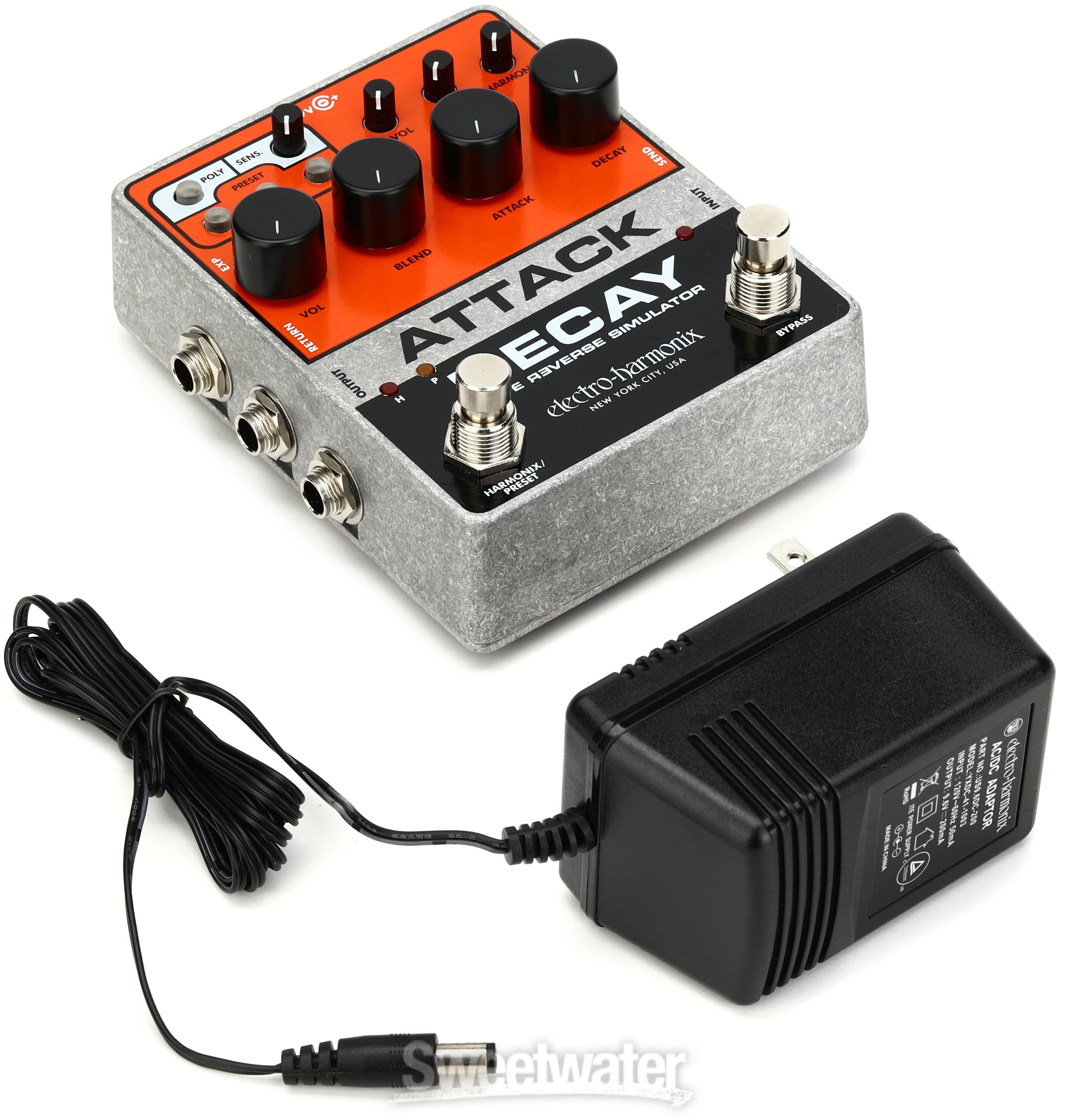 Electro-Harmonix Attack Decay Tape Reverse Simulator Pedal 