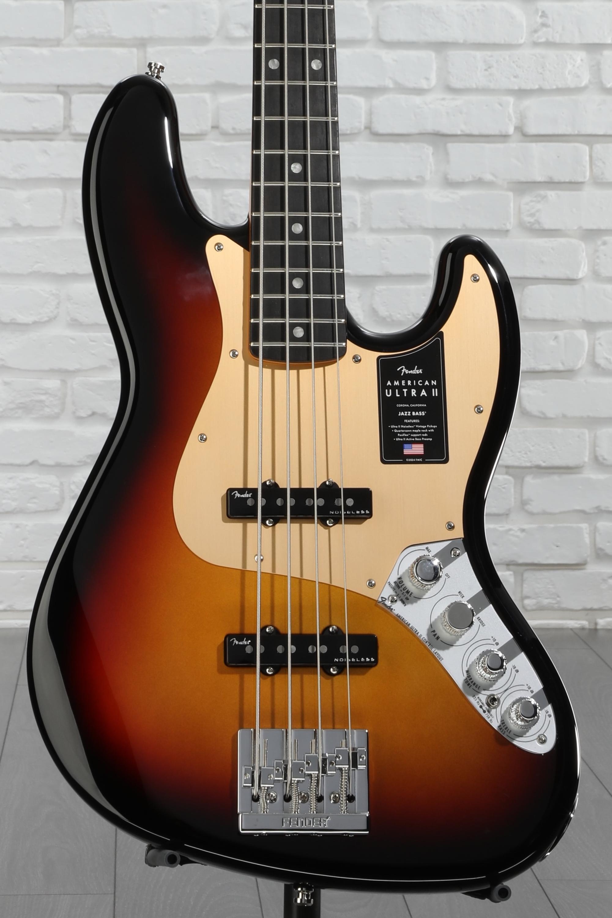 Fender American Ultra II Jazz Bass - Ultraburst, Ebony