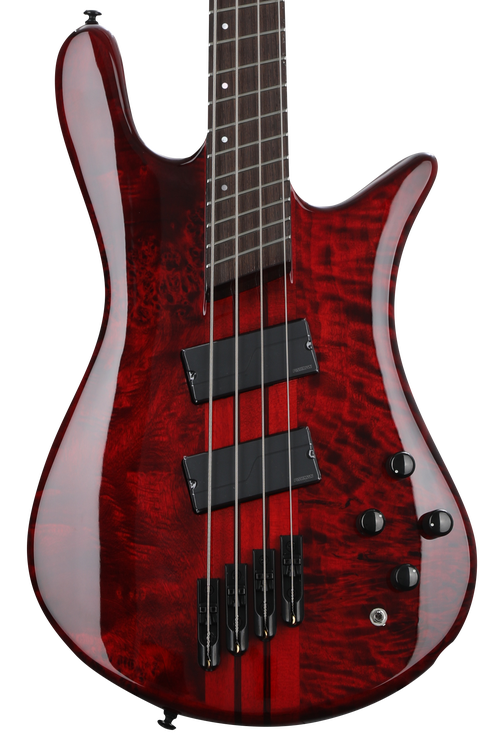 Spector NS Dimension 4 Bass Guitar - Inferno Red Gloss