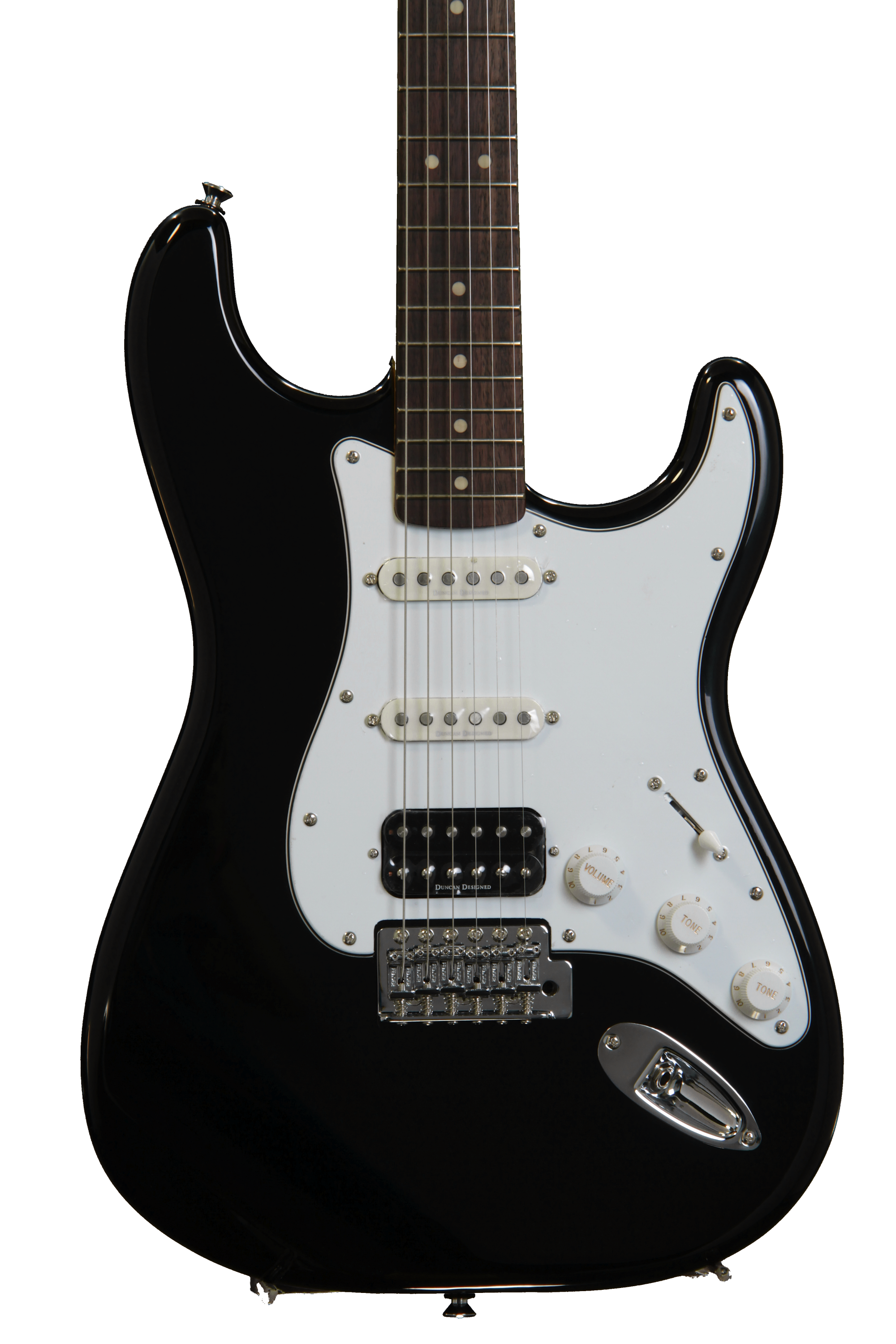 Squier Vintage Modified Strat HSS - Black, HSS | Sweetwater