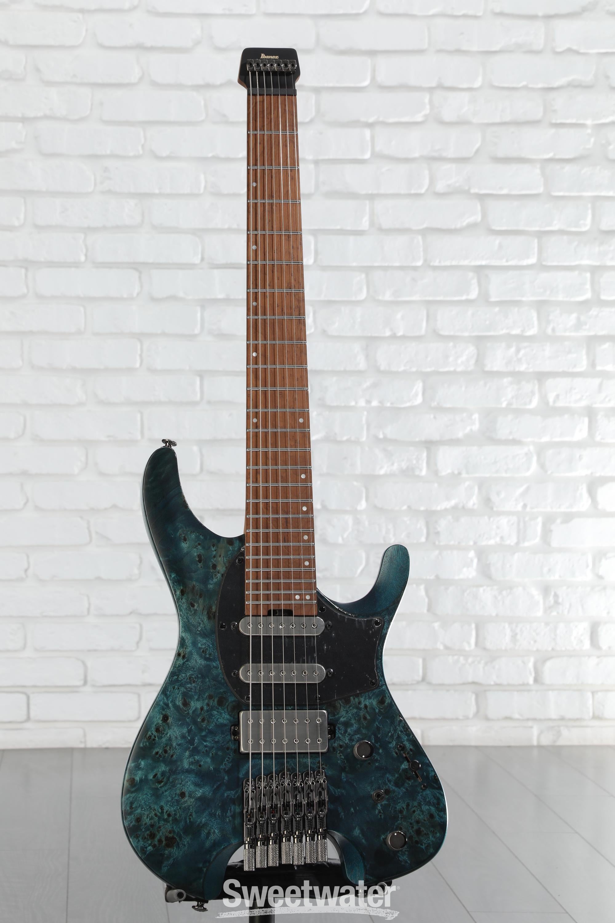 Ibanez Q547PB 7-string Electric Guitar - Cosmic Blue Low