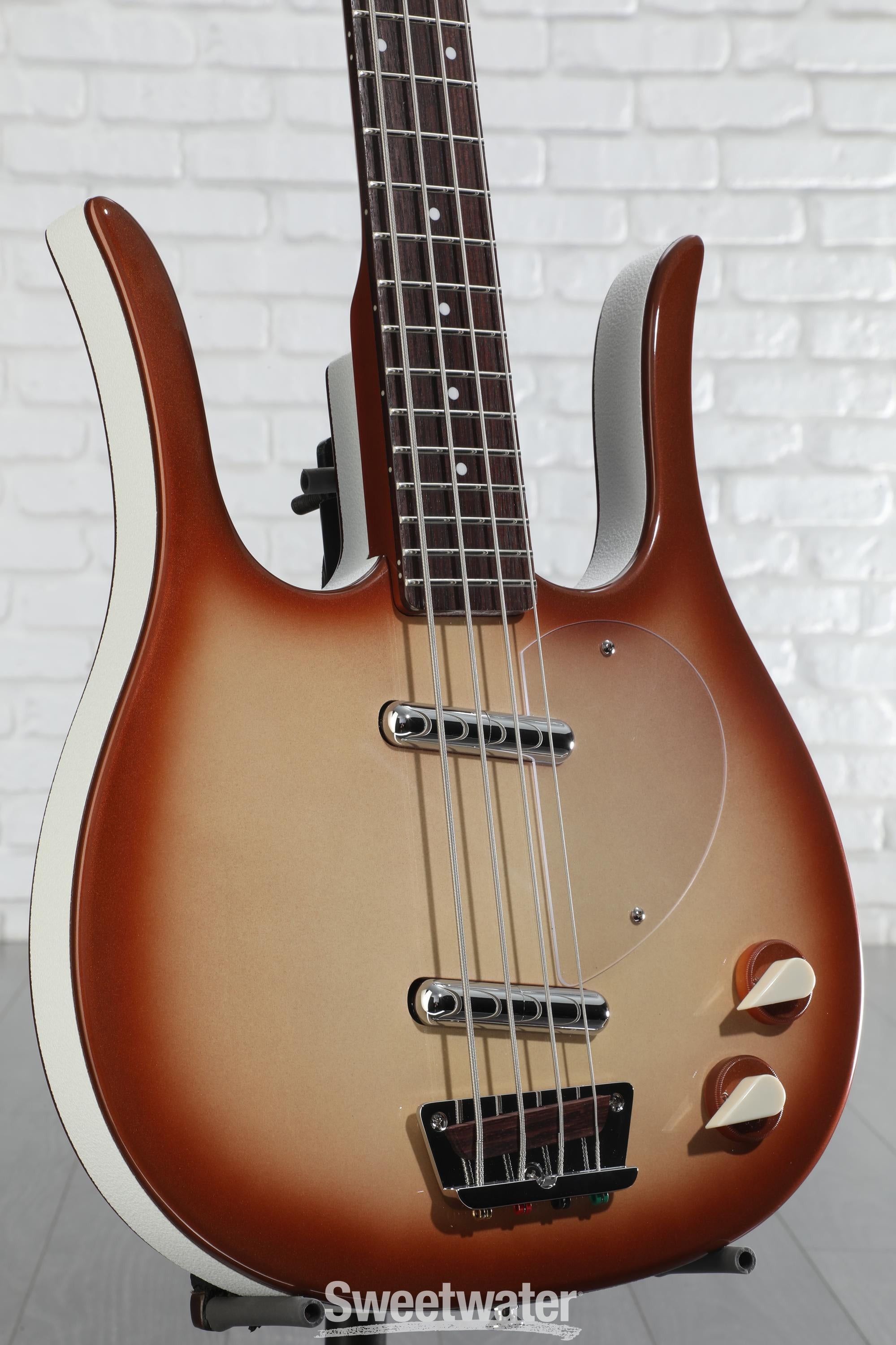 Danelectro Longhorn Bass Guitar - Copper Burst | Sweetwater
