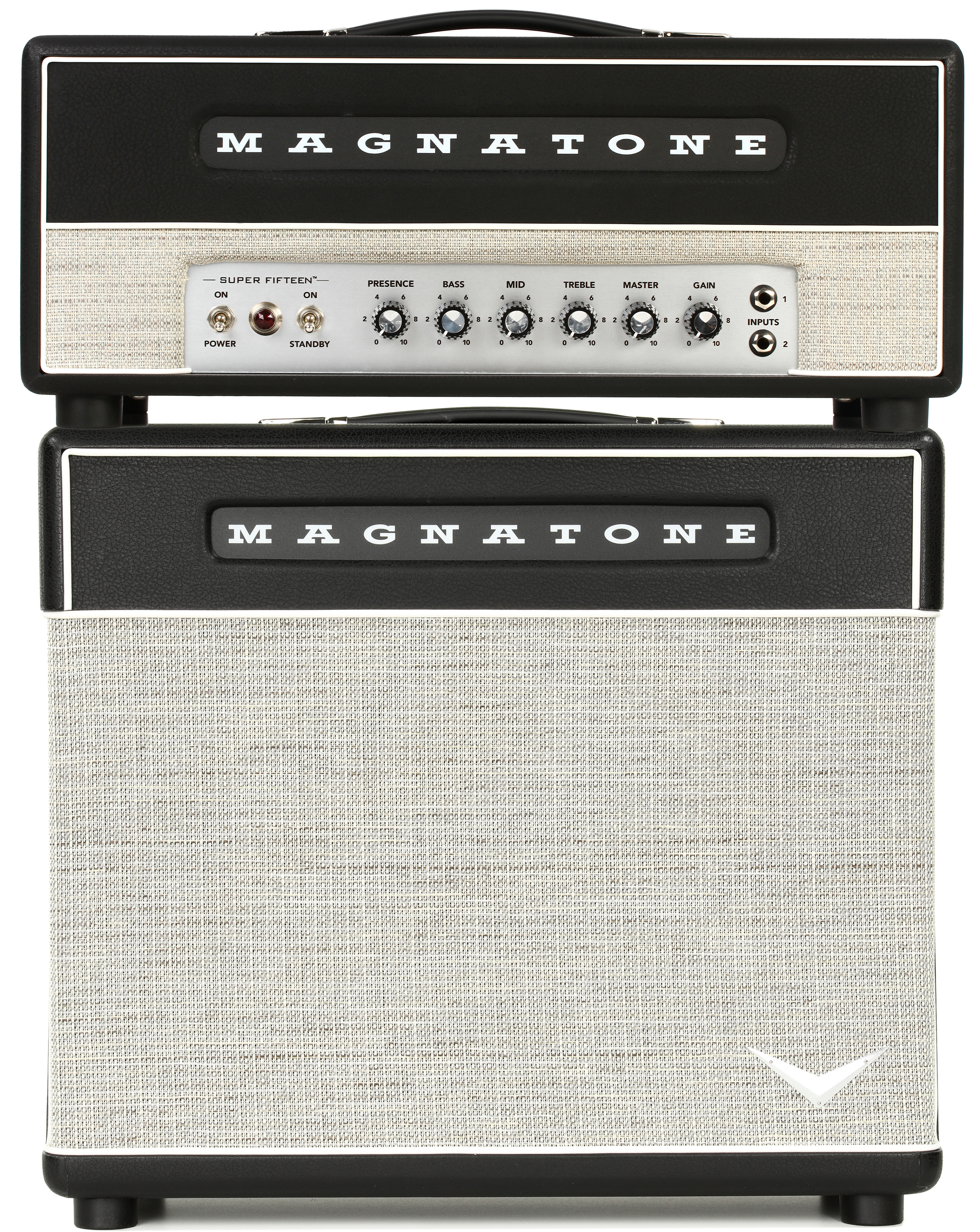 Photo of Magnatone Super Fifteen - 15-watt Tube Head with 25-watt 1x12 Cabinet
