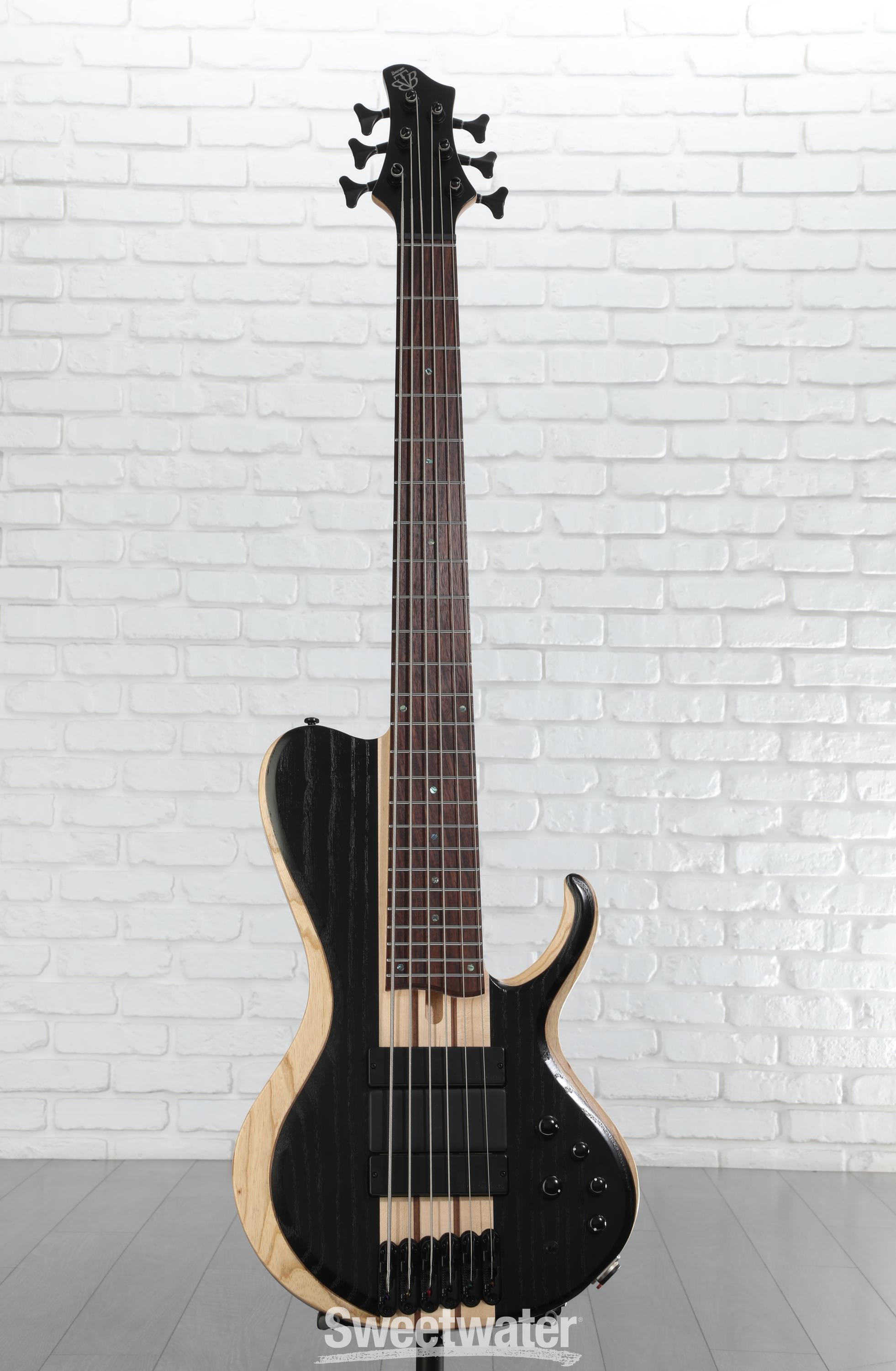 Ibanez BTB866SC 6-String Electric Bass Weathered Black 7587