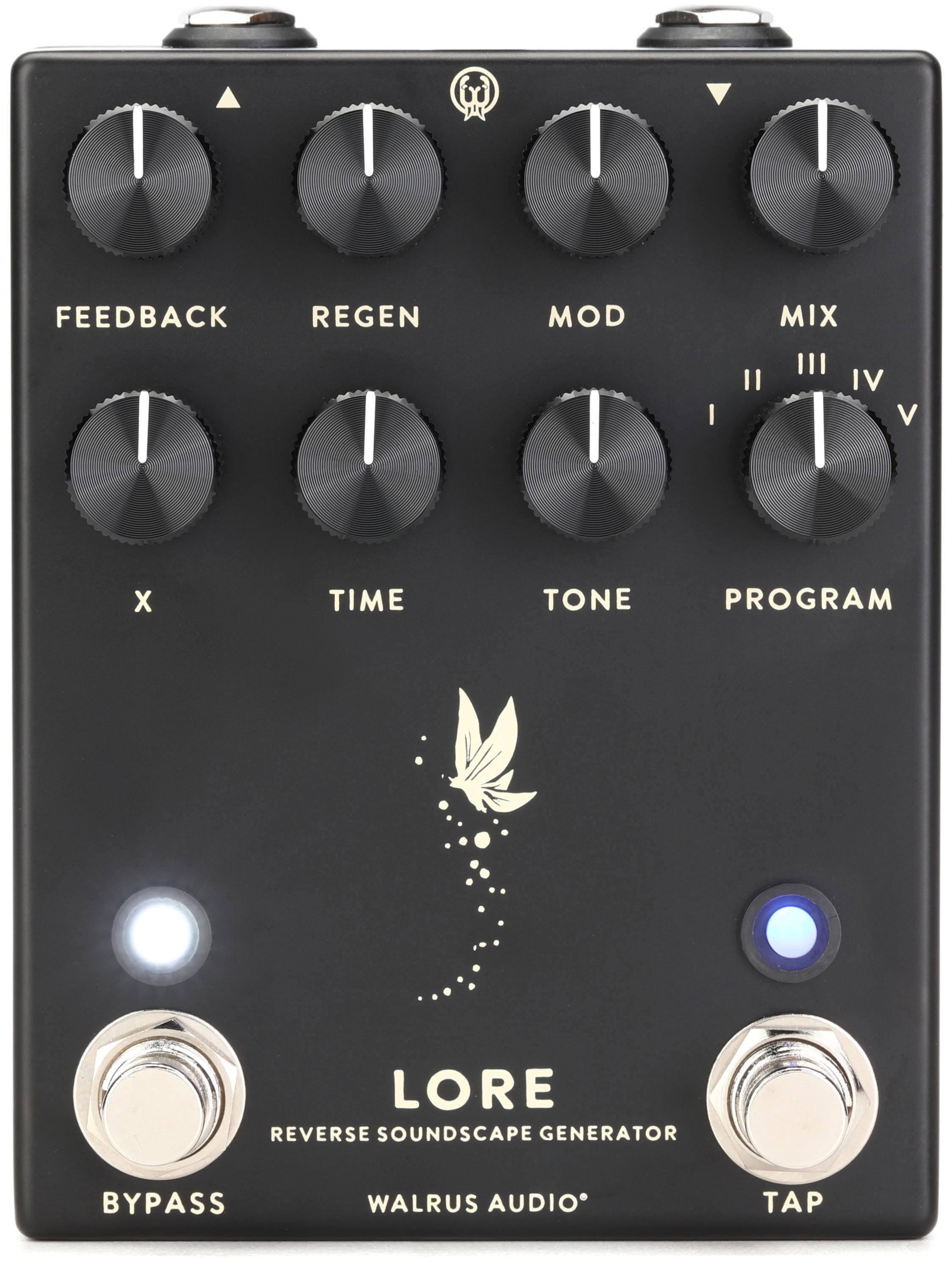 Walrus Audio Lore Reverse Soundscape Generator Pedal - Black | Sweetwater