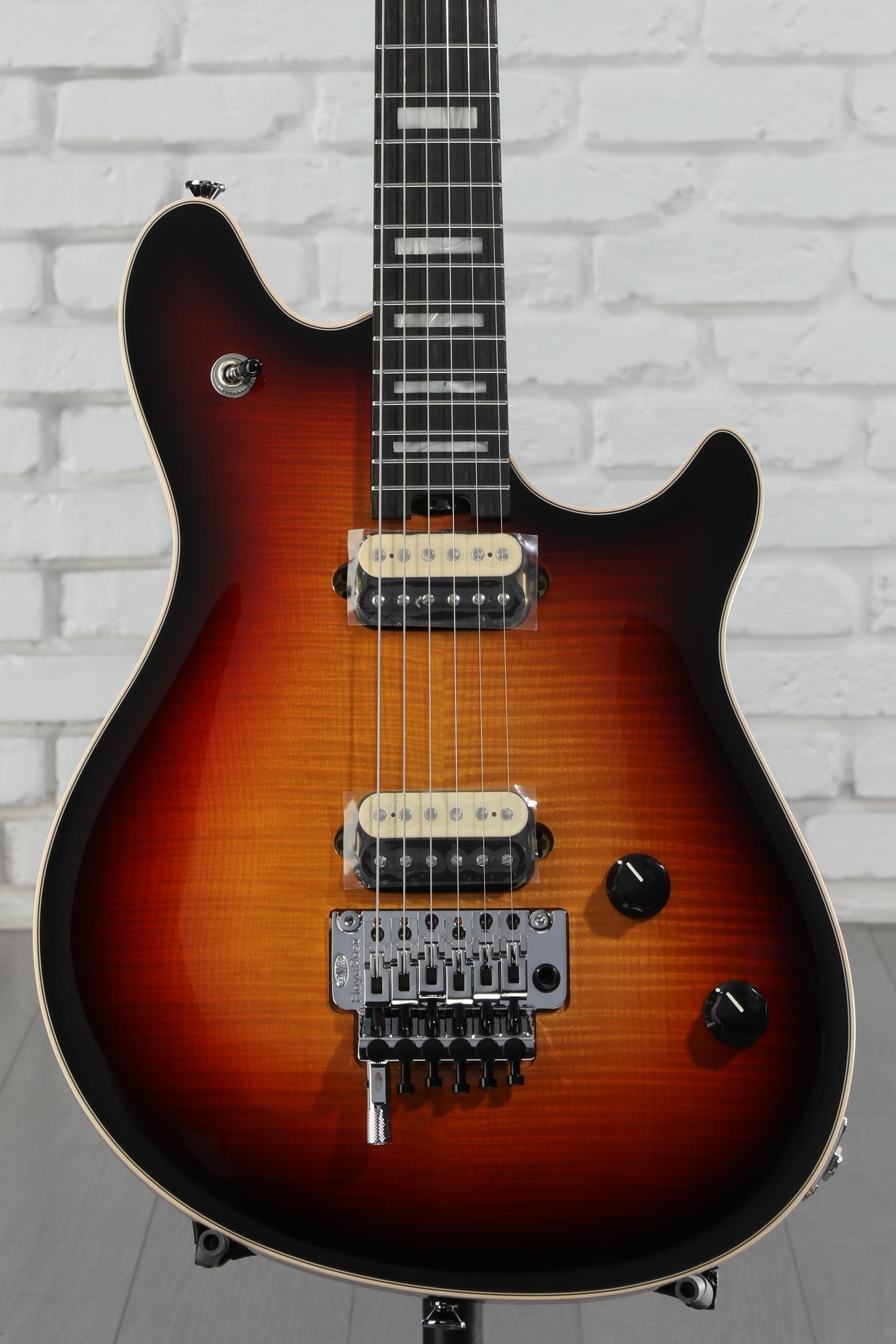 ギター EVH Wolfgang 5A FLM 3TONE BURST Wolfgang® :: Wolfgang® USA, Ebony Fingerboard, 5A Flame Top