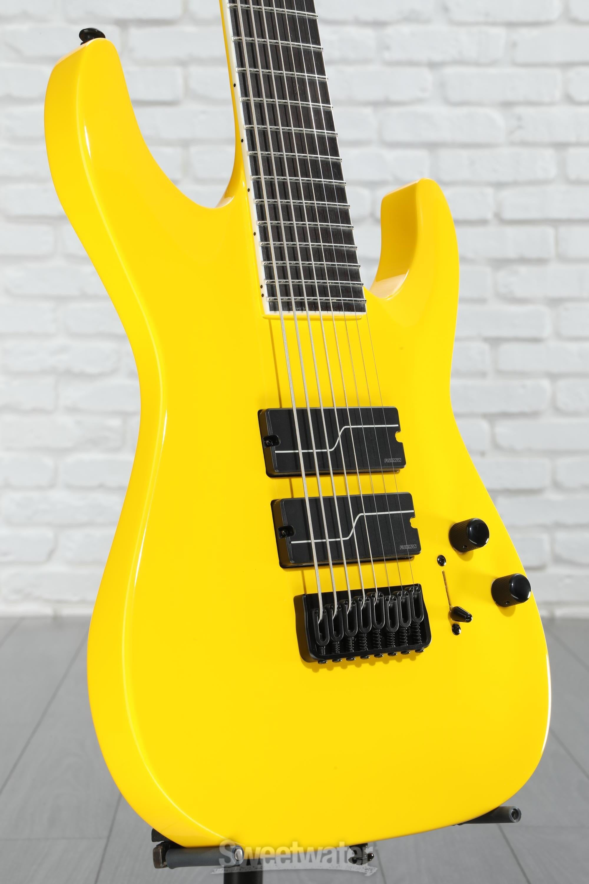 ESP LTD Stephen Carpenter SC-608 Signature 8-string Baritone Electric Guitar - Yellow
