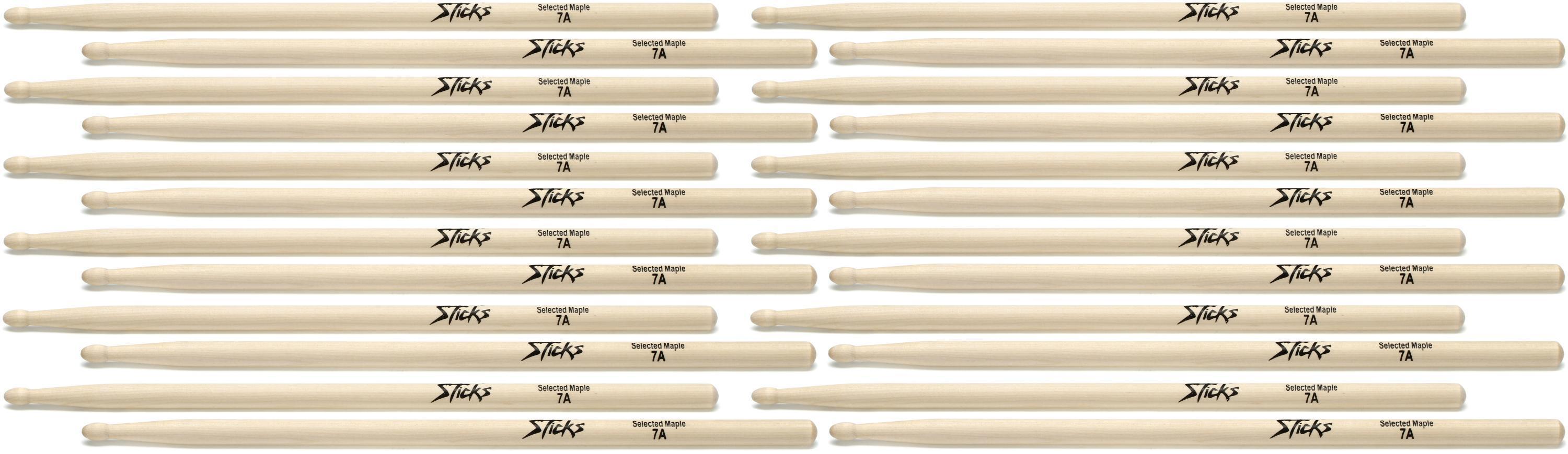 On-Stage - Maple Drum Sticks (5A, Nylon Tip, 12pr) - On-Stage