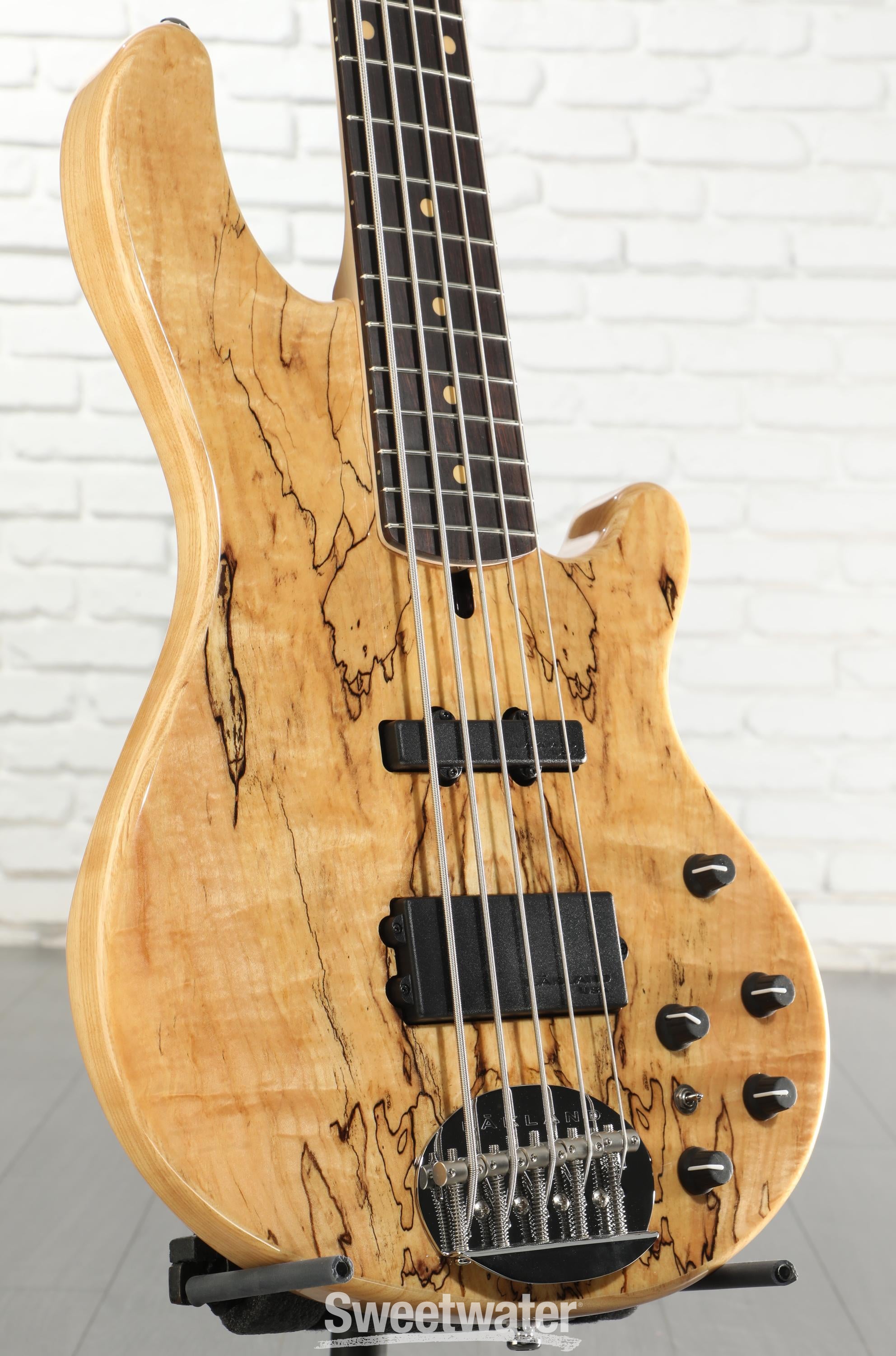 Lakland Skyline 55-02 Deluxe 5-string Bass Guitar - Spalted