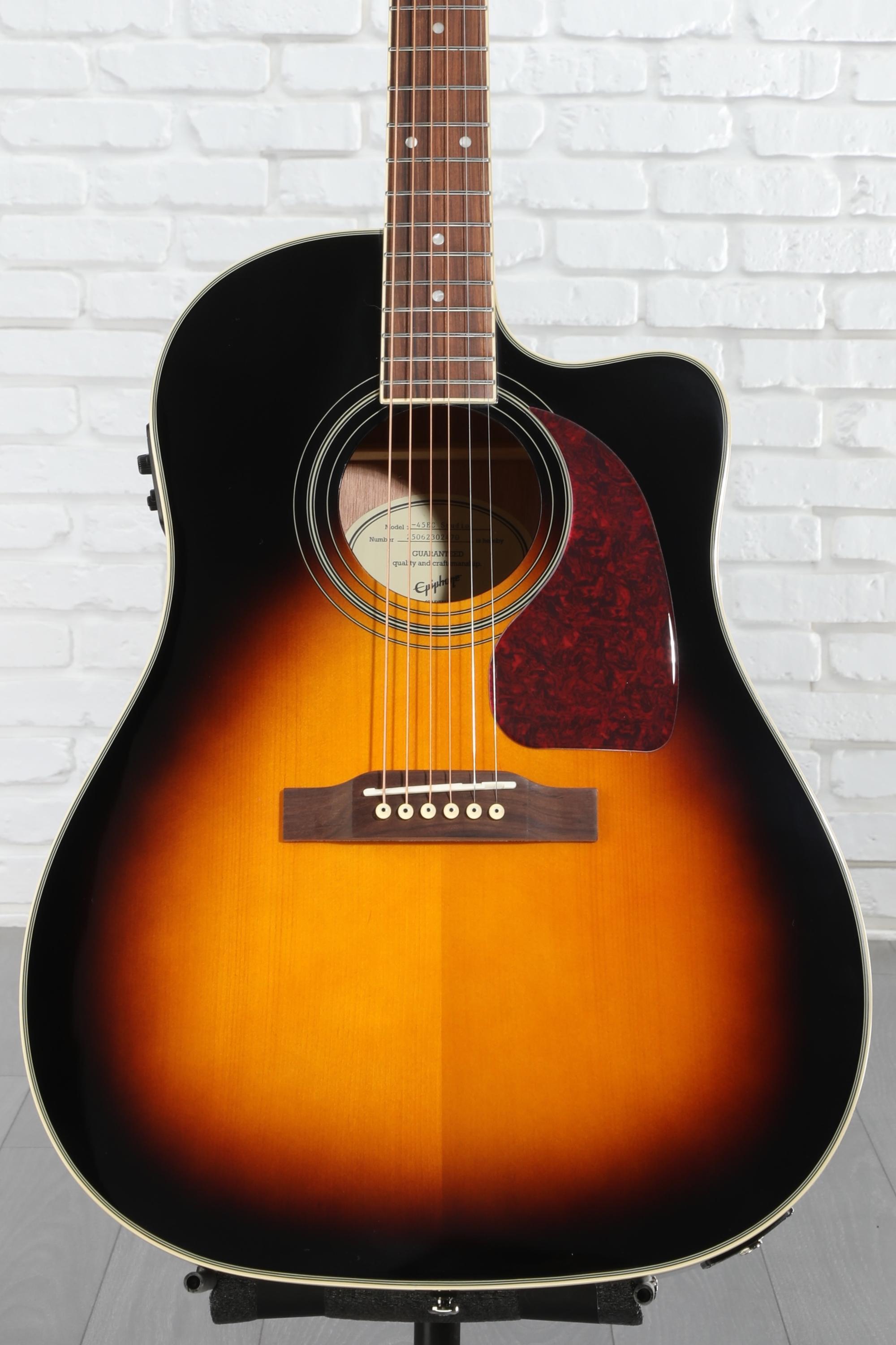 Epiphone エレアコ J-45 EC STUDIO ギグバック付き Epiphone J-45 EC Studio Acoustic-electric Guitar - Vintage