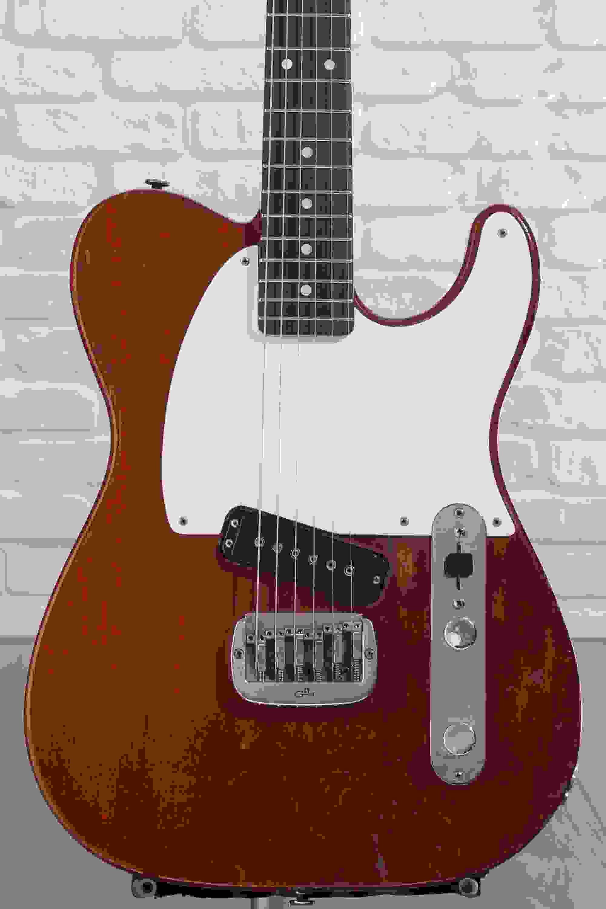G&L Custom Shop ASAT Solamente Electric Guitar - Cherry Medium Aged