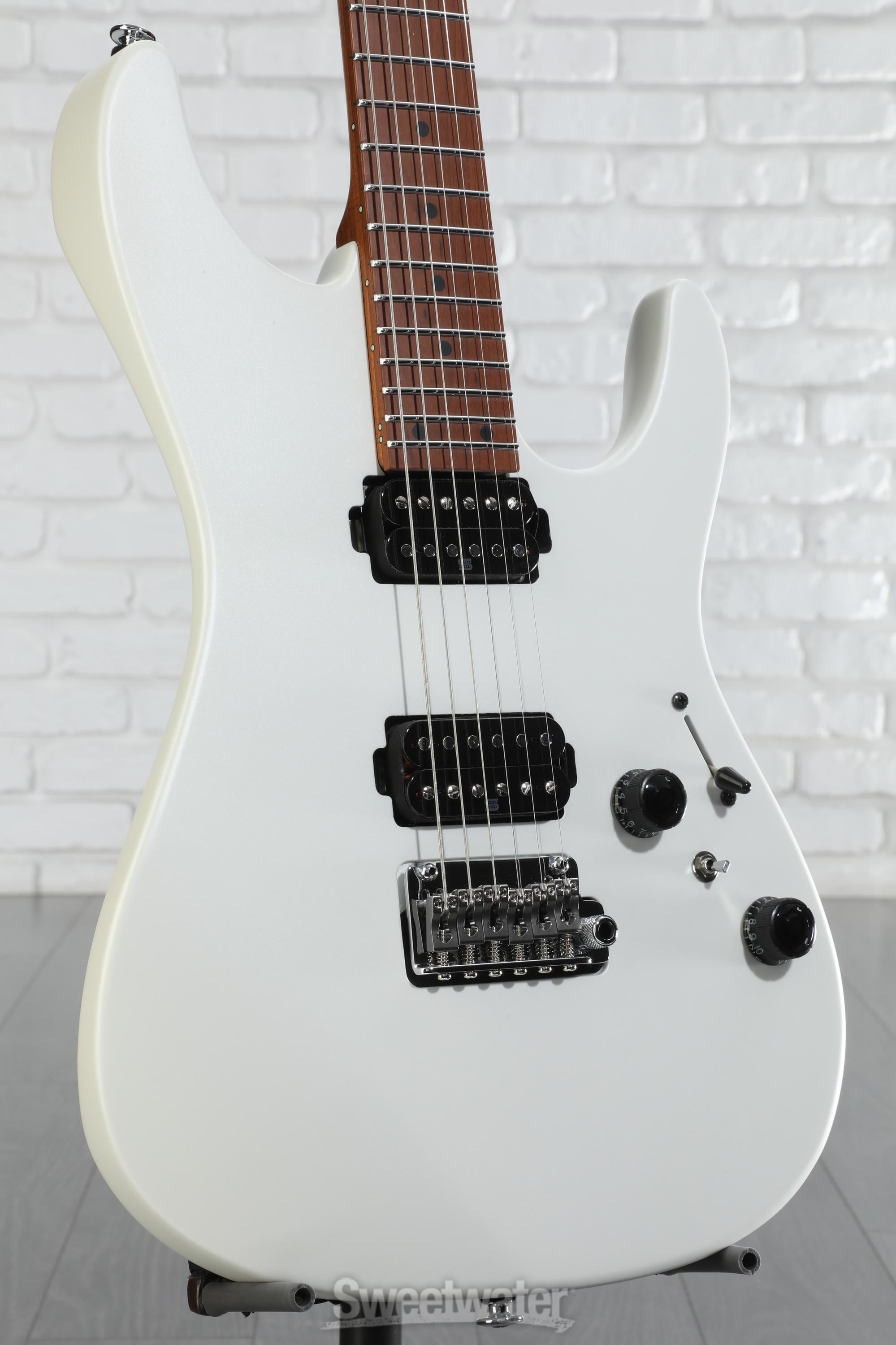 Ibanez Prestige AZ2402 Electric Guitar - Pearl White Flat