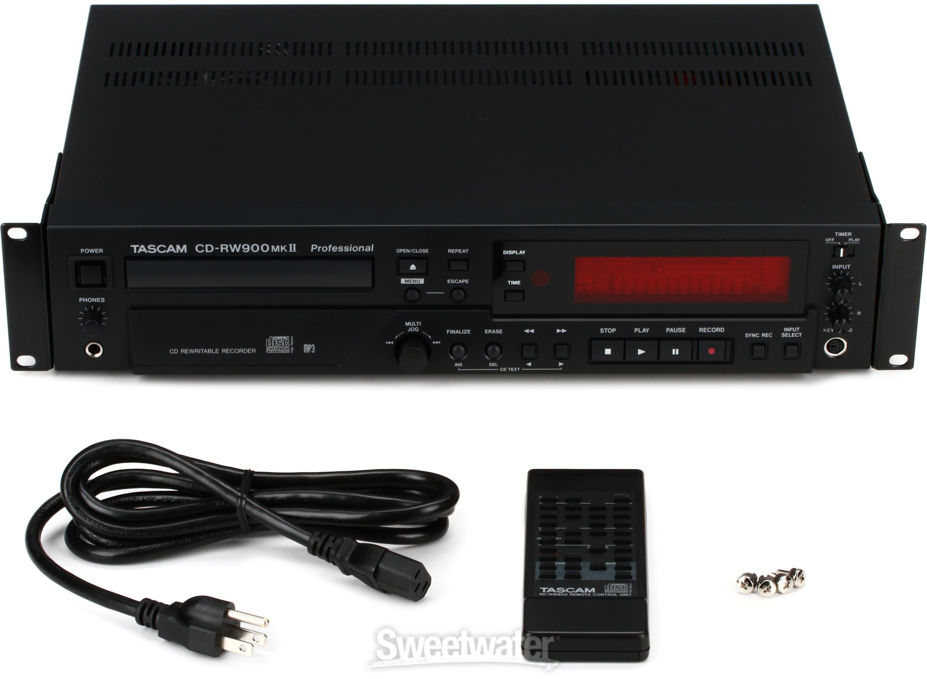 TASCAM CD-RW900MKII Professional Rackmount CD Recorder/Player