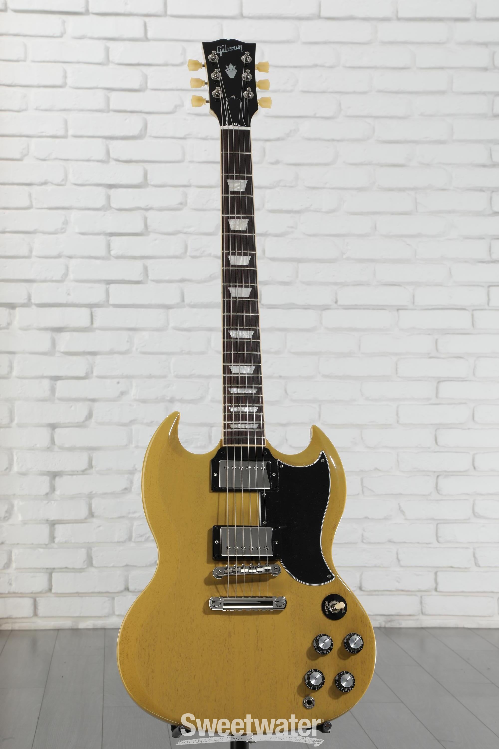 Gibson ギブソン SG Standard 61 TV Yellow Gibson SG Standard '61 Electric Guitar TV Yellow | Guitar Center