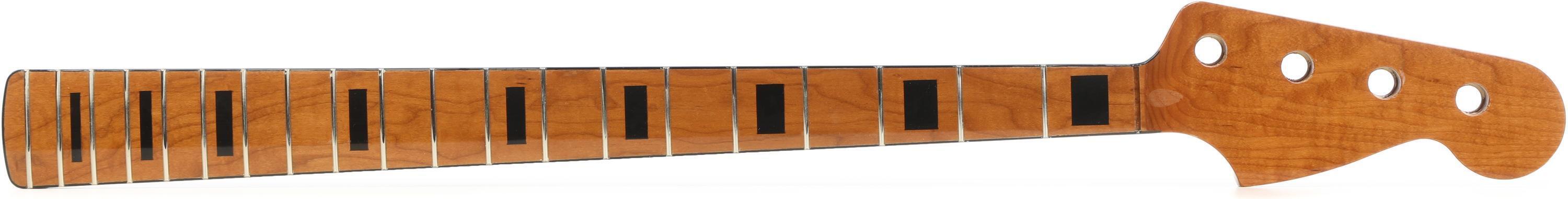 Photo of Allparts Select Tribute Series "Tom Sawyer" Replacement Jazz Bass Neck - Roasted Maple