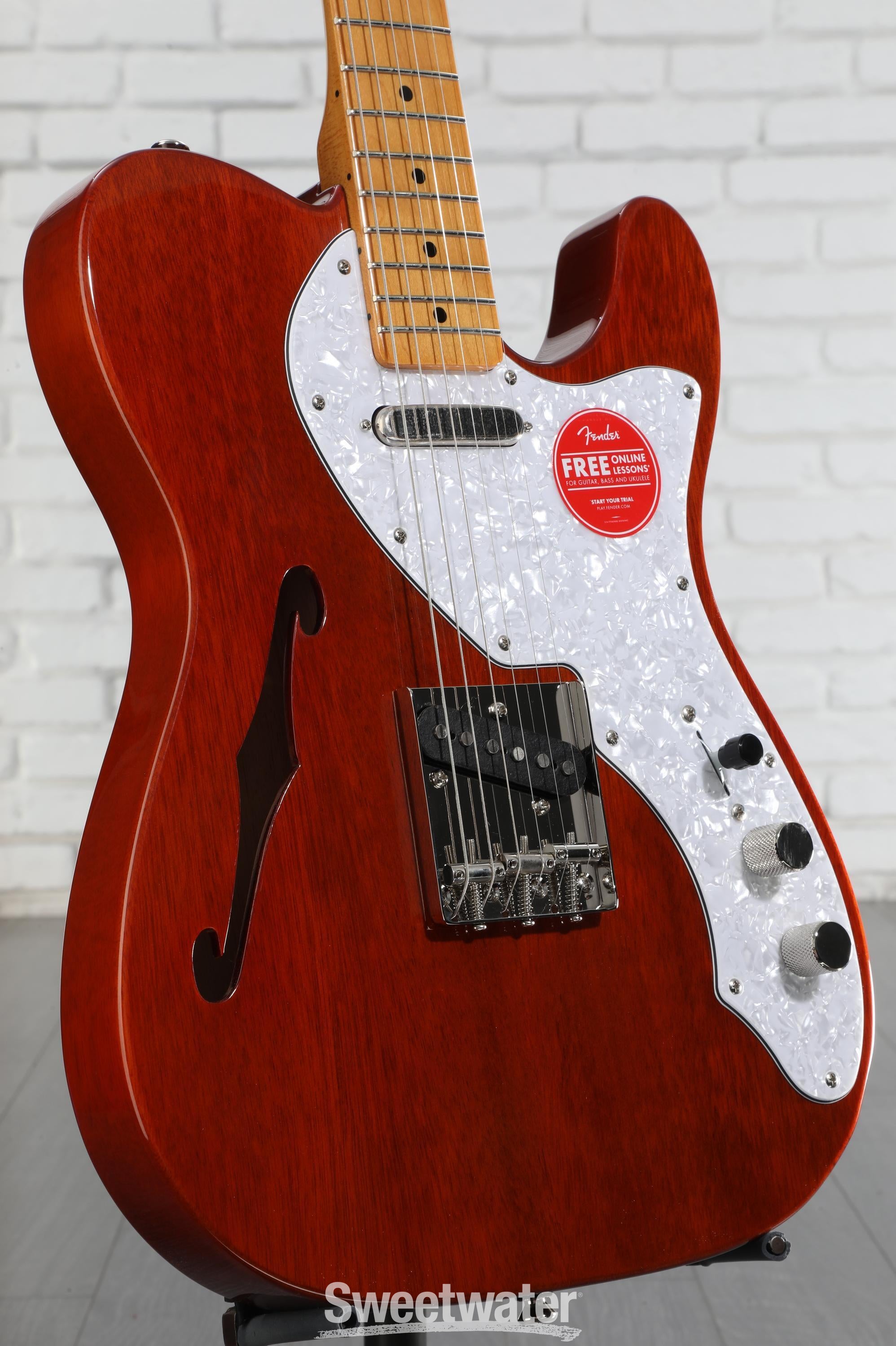 ギター Squier Telecaster Thinline Natural Squier Classic Vibe '60s Telecaster Thinline - Natural