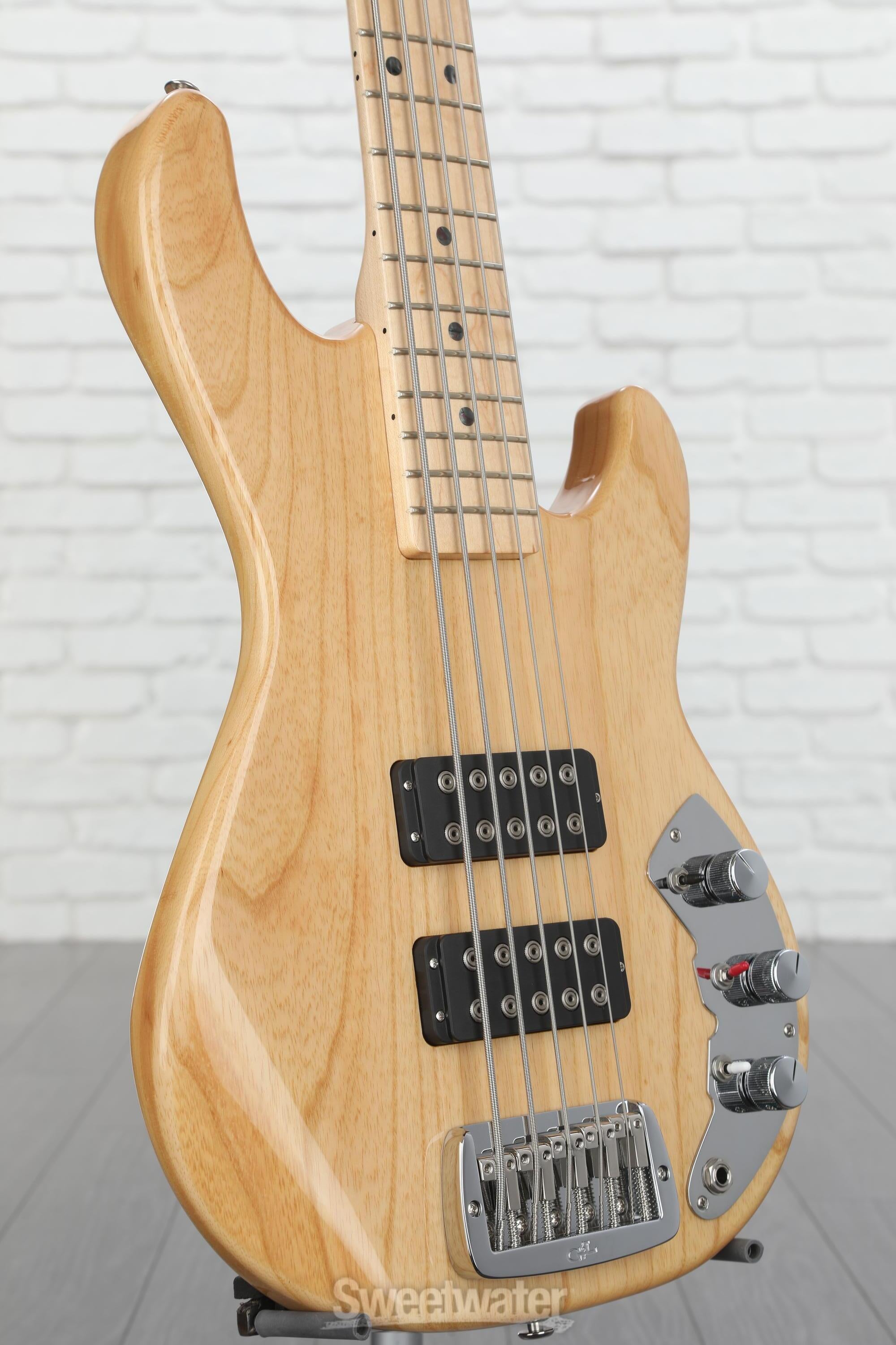 G&L CLF Research L-2500 Bass Guitar - Natural Ash | Sweetwater