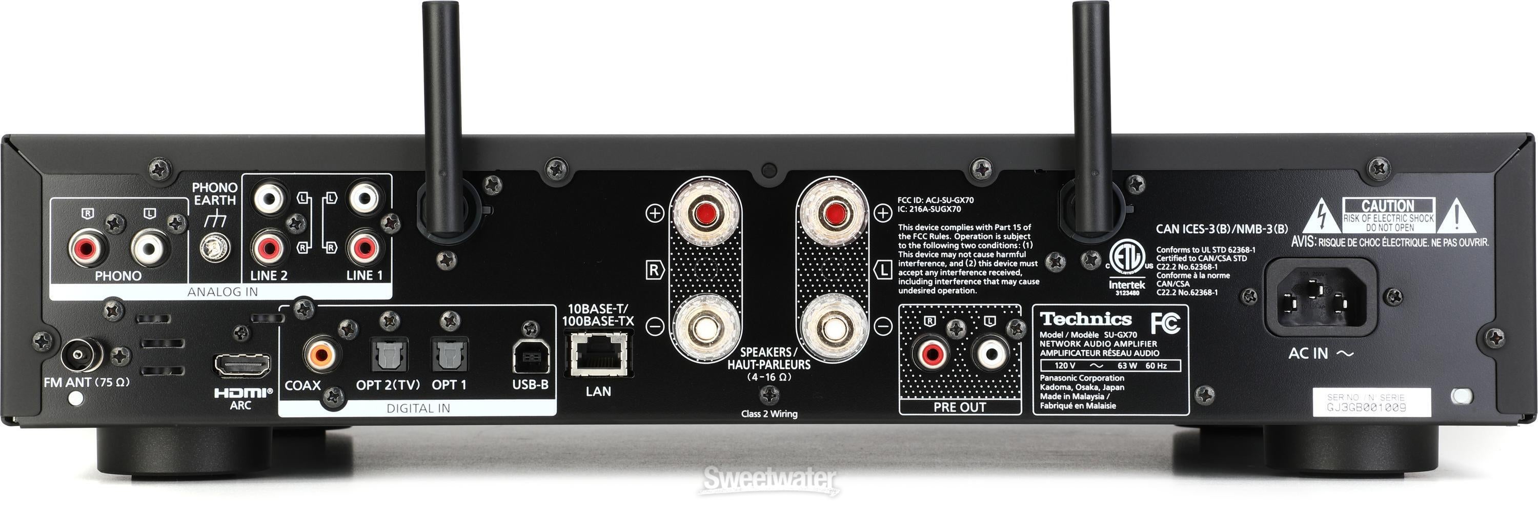 Technics SU-GX70 アンプ Technics - SU-GX70 Network Integrated Amplifier - Music Direct
