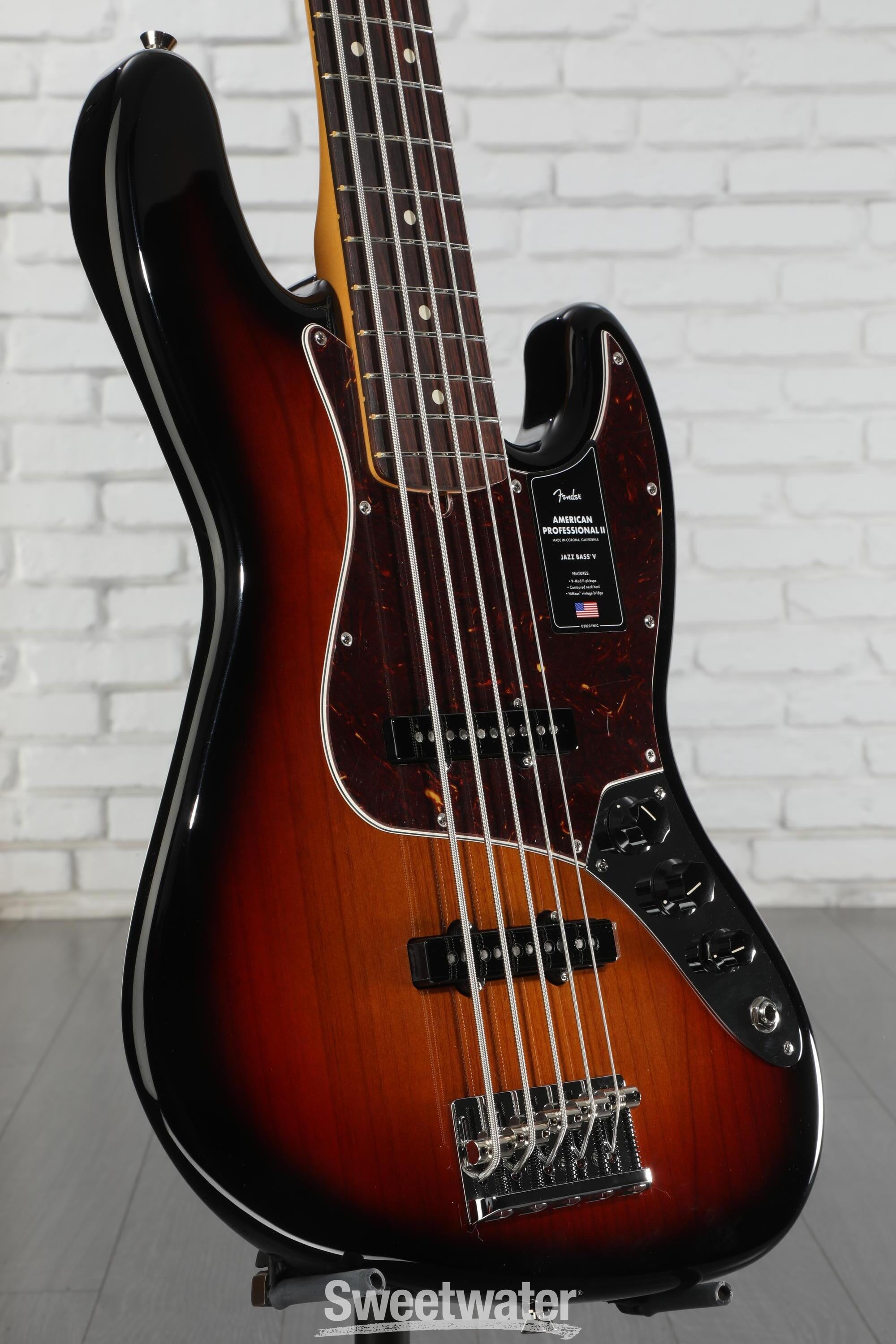 Fender American Professional II Jazz Bass V - 3 Color Sunburst
