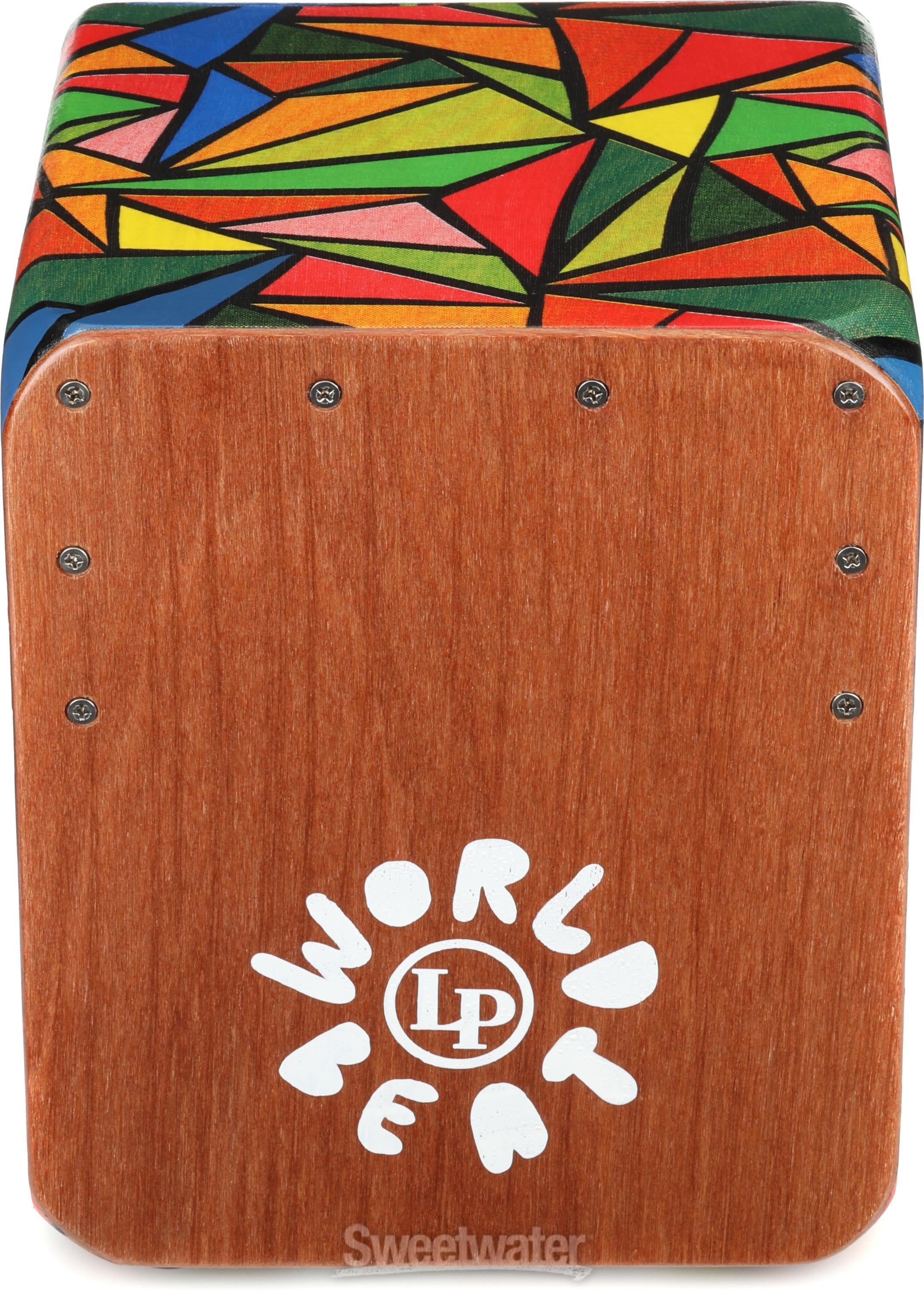 Latin Percussion World Beat Cajon - Small, Multicolor | Sweetwater