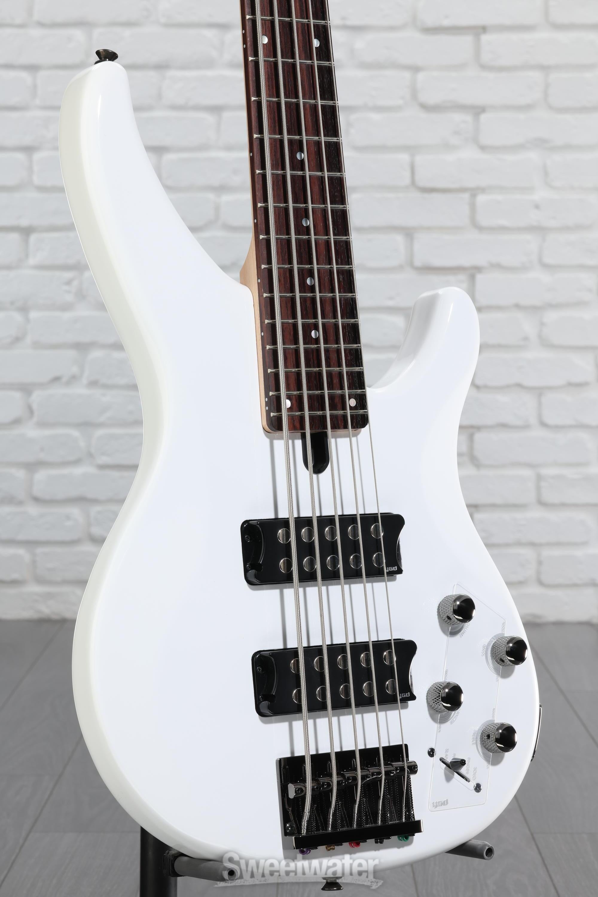 Yamaha TRBX305 5-string Bass Guitar - White | Sweetwater