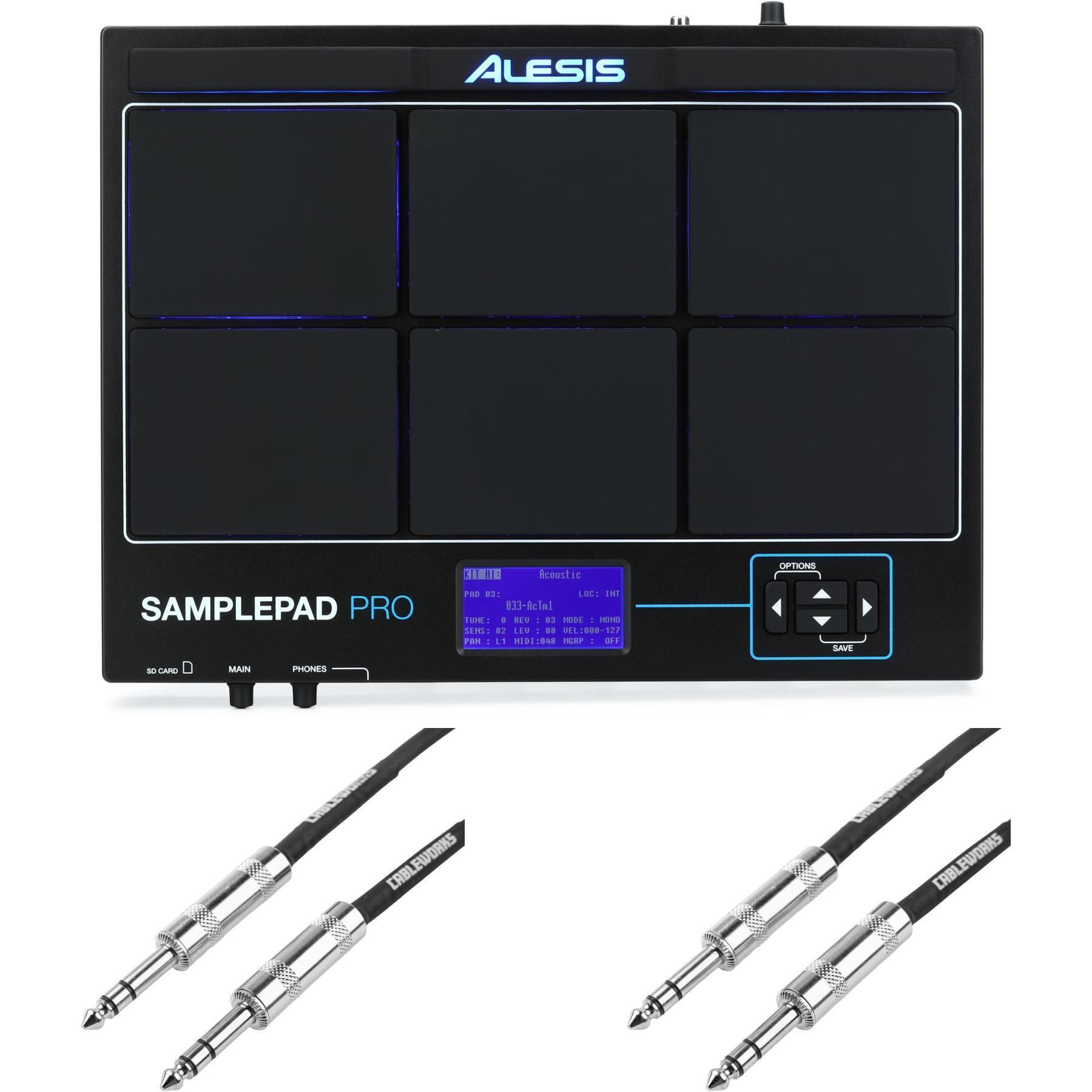 Alesis SamplePad Pro Percussion Pad and Cables | Sweetwater