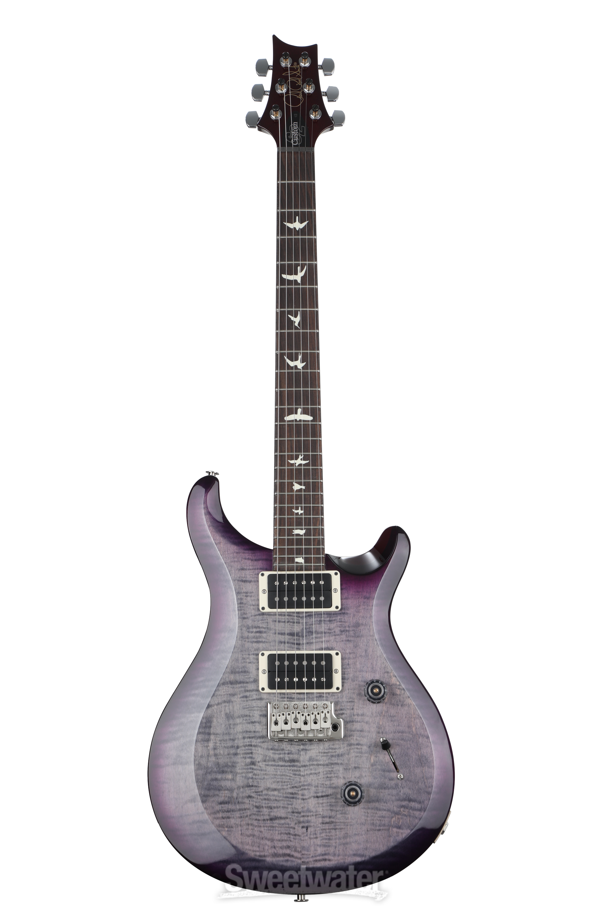 PRS S2 Custom 24 Electric Guitar - Faded Gray Black Purple Burst