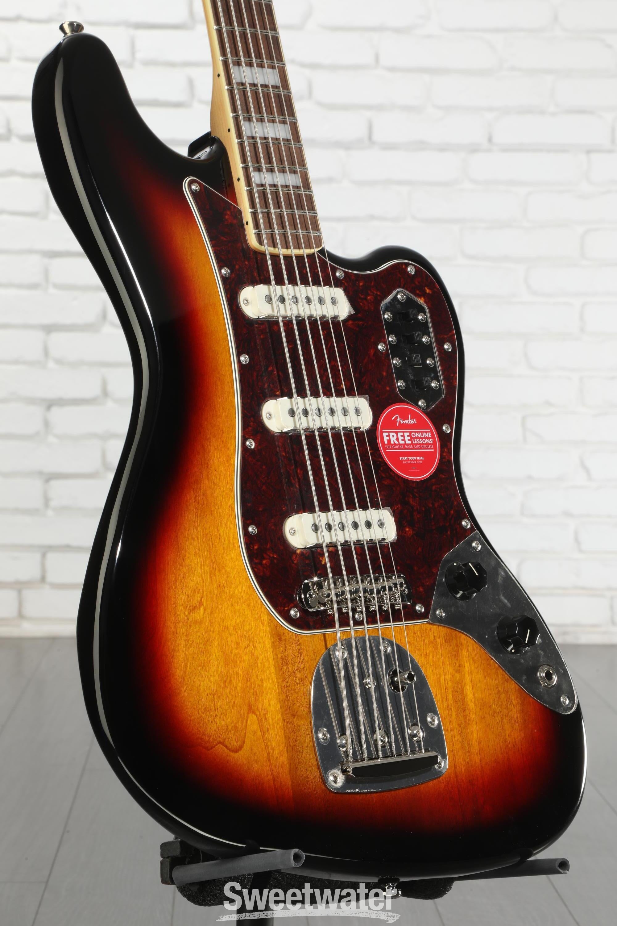 Squier Classic Vibe Bass VI Guitar - 3-tone Sunburst | Sweetwater
