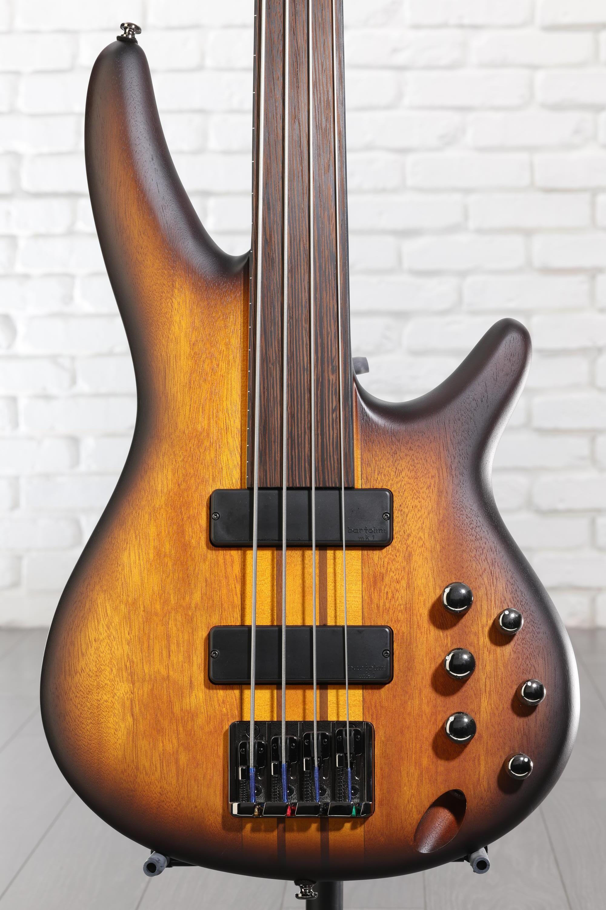 Ibanez Bass Workshop SRF700 Fretless Bass Guitar - Brown Burst