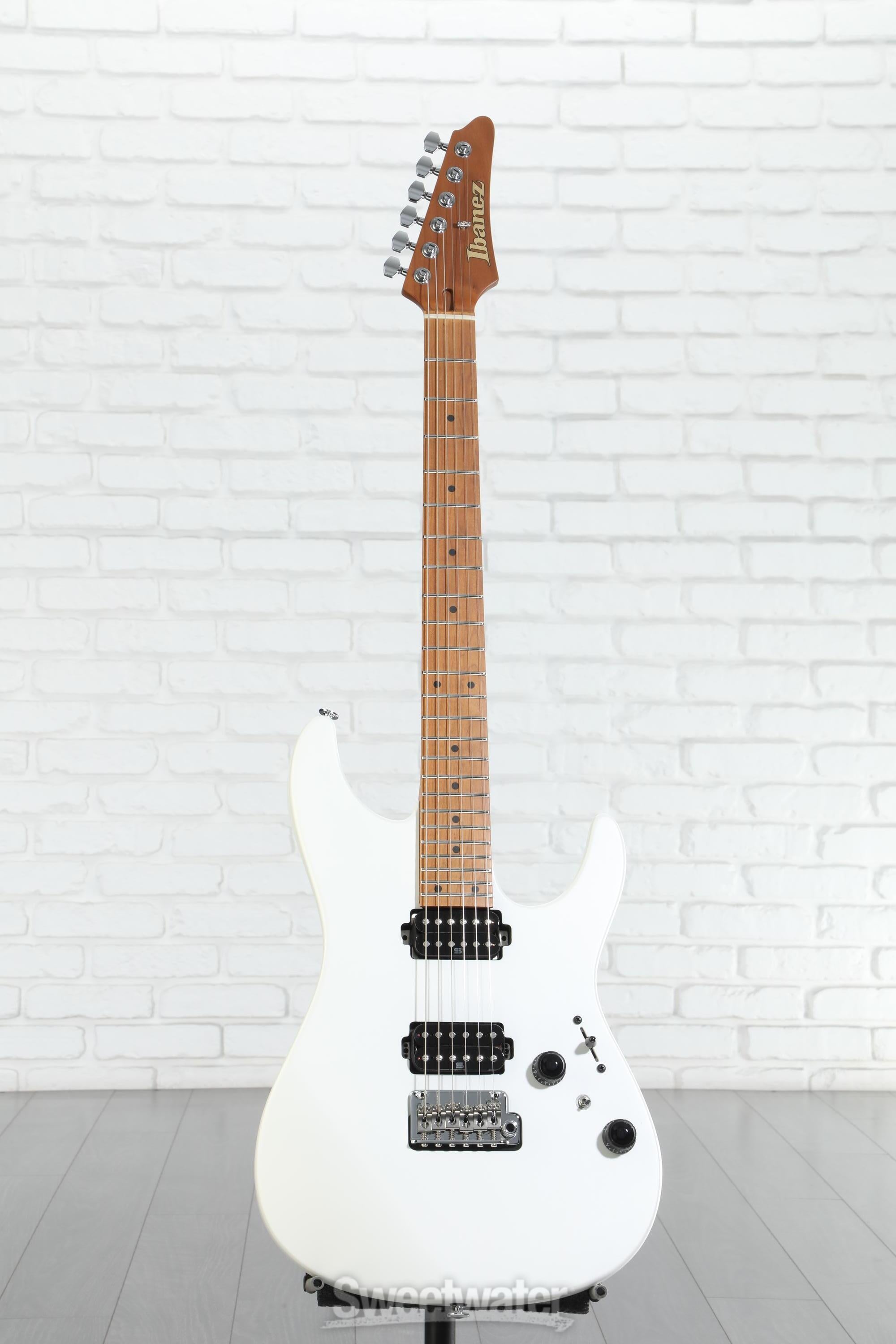 Ibanez Prestige AZ2402 Electric Guitar - Pearl White Flat | Sweetwater