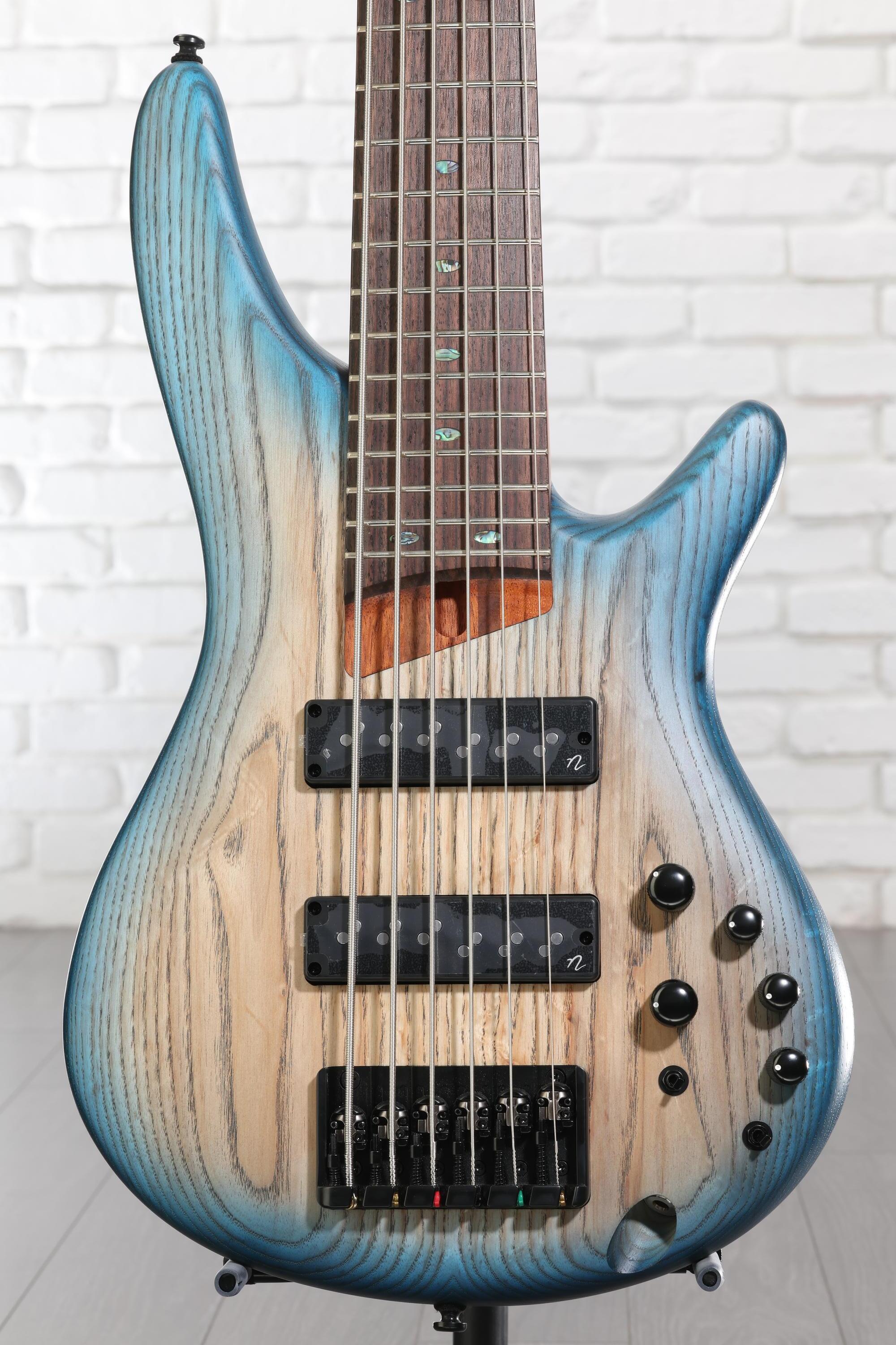 Ibanez Standard SR606E Bass Guitar - Cosmic Blue Starburst Flat