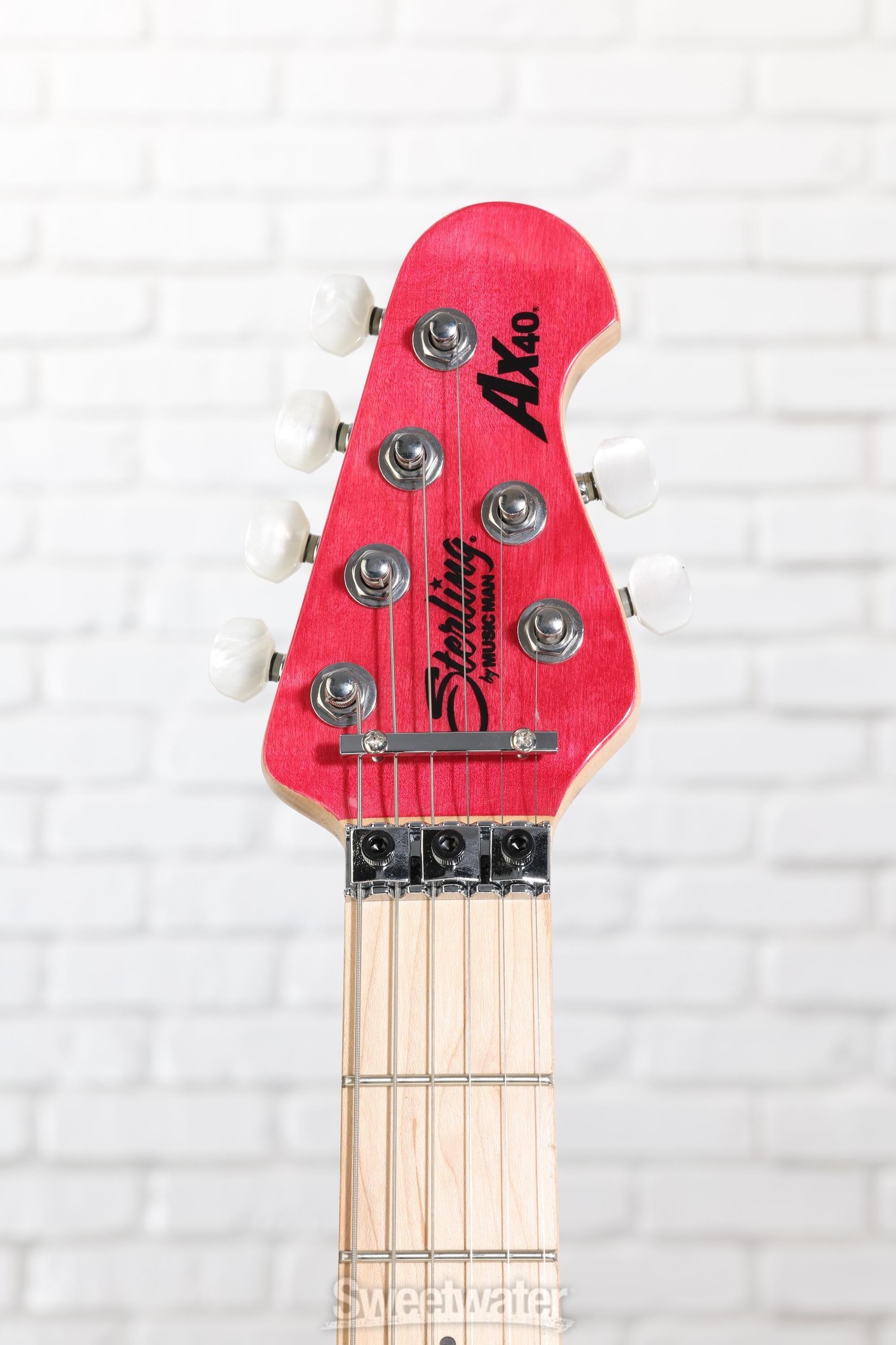 Sterling By Music Man Axis Quilted Maple Electric Guitar - Trans