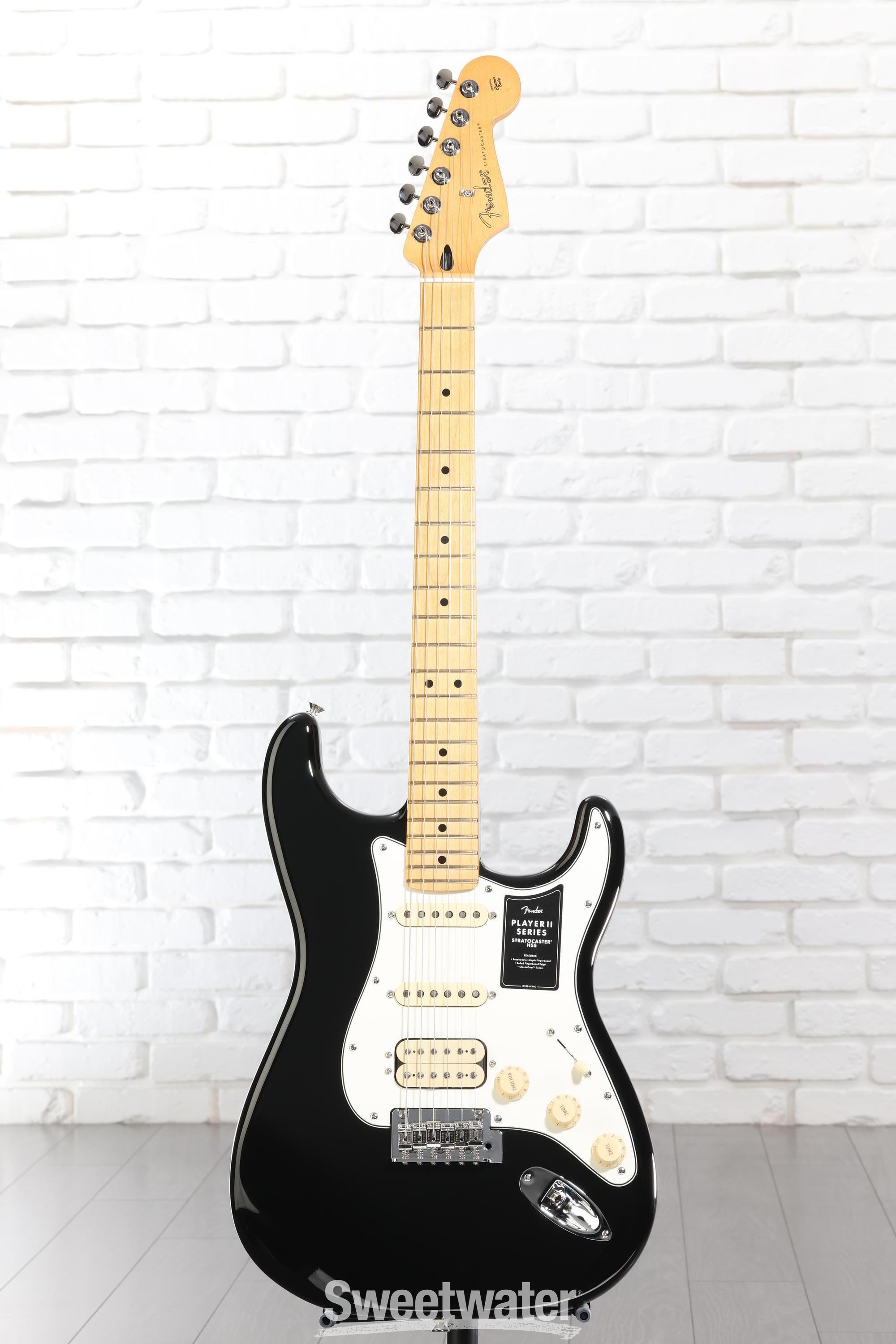 Fender Player II Stratocaster HSS Electric Guitar - Black with