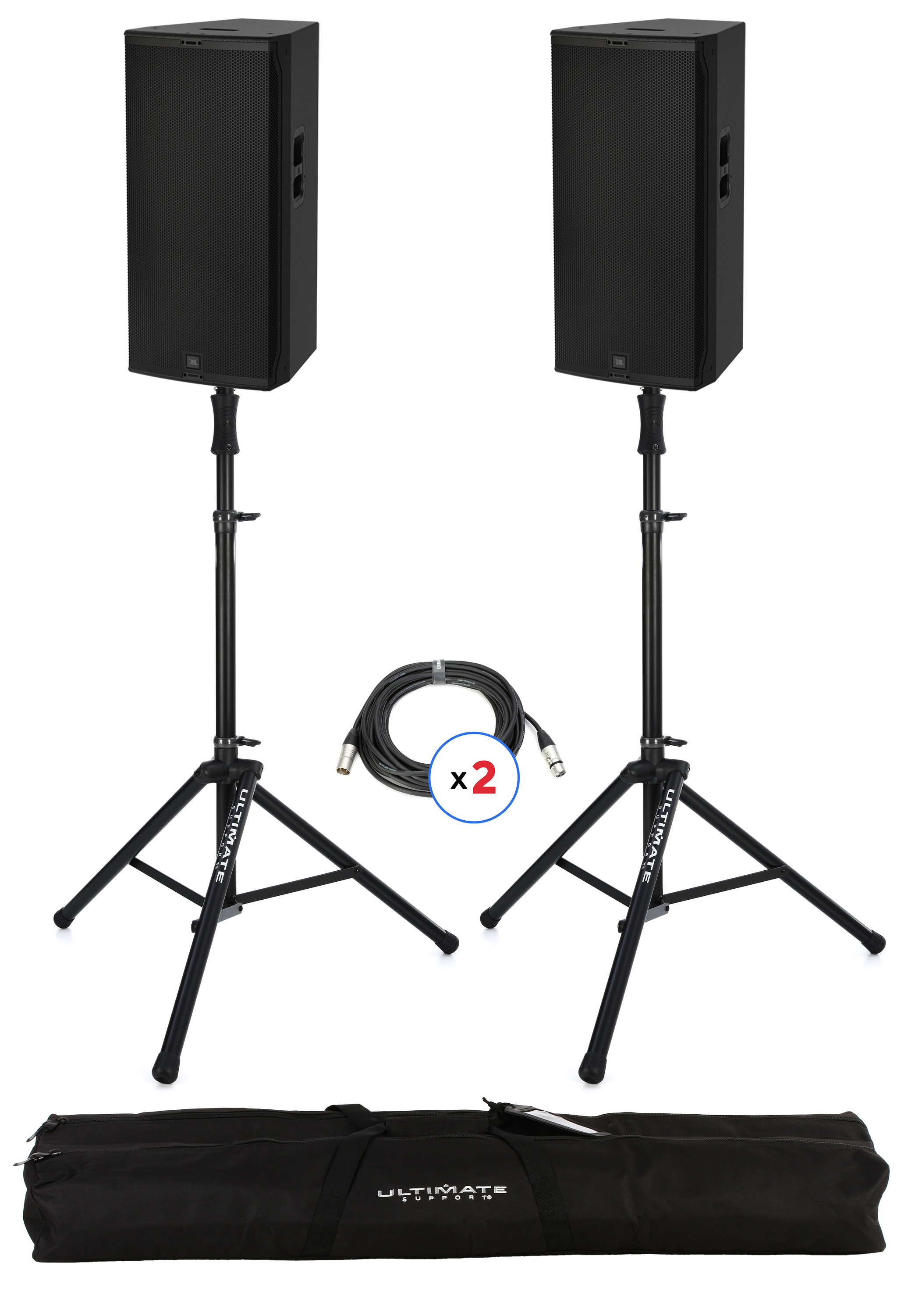 JBL SRX922 Dual 12-inch Powered Multipurpose Speaker Pair with