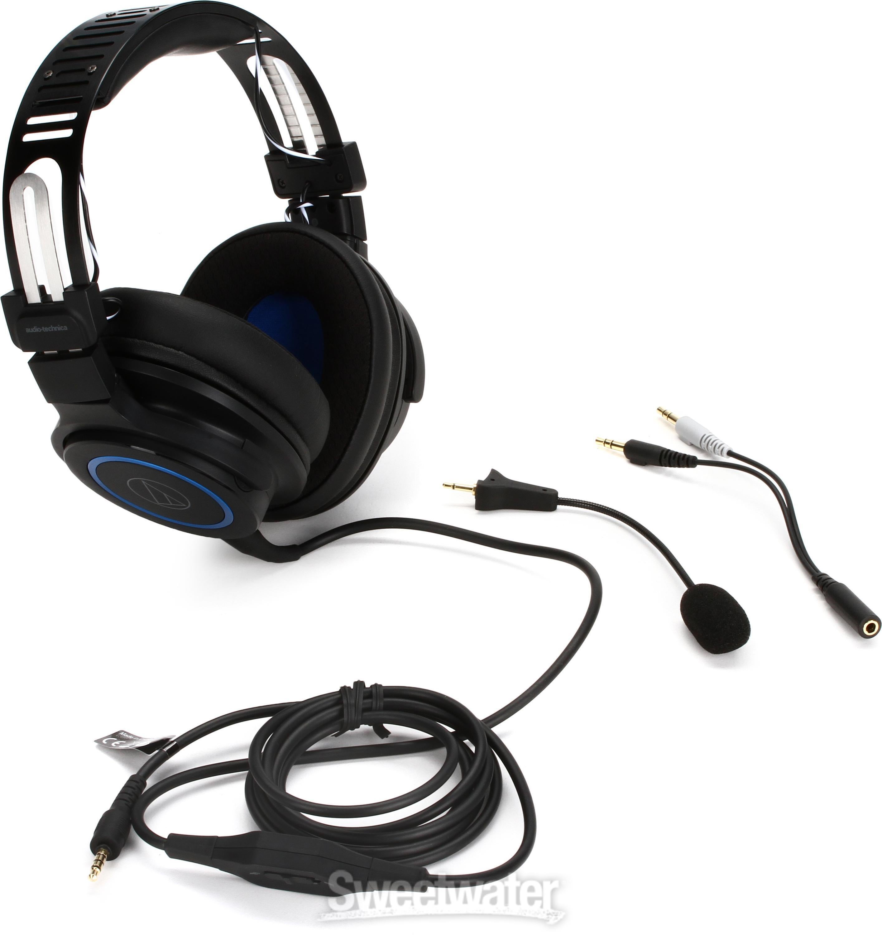 Audio-Technica ATH-G1 Premium Headset with Detachable Mic, 3.5mm