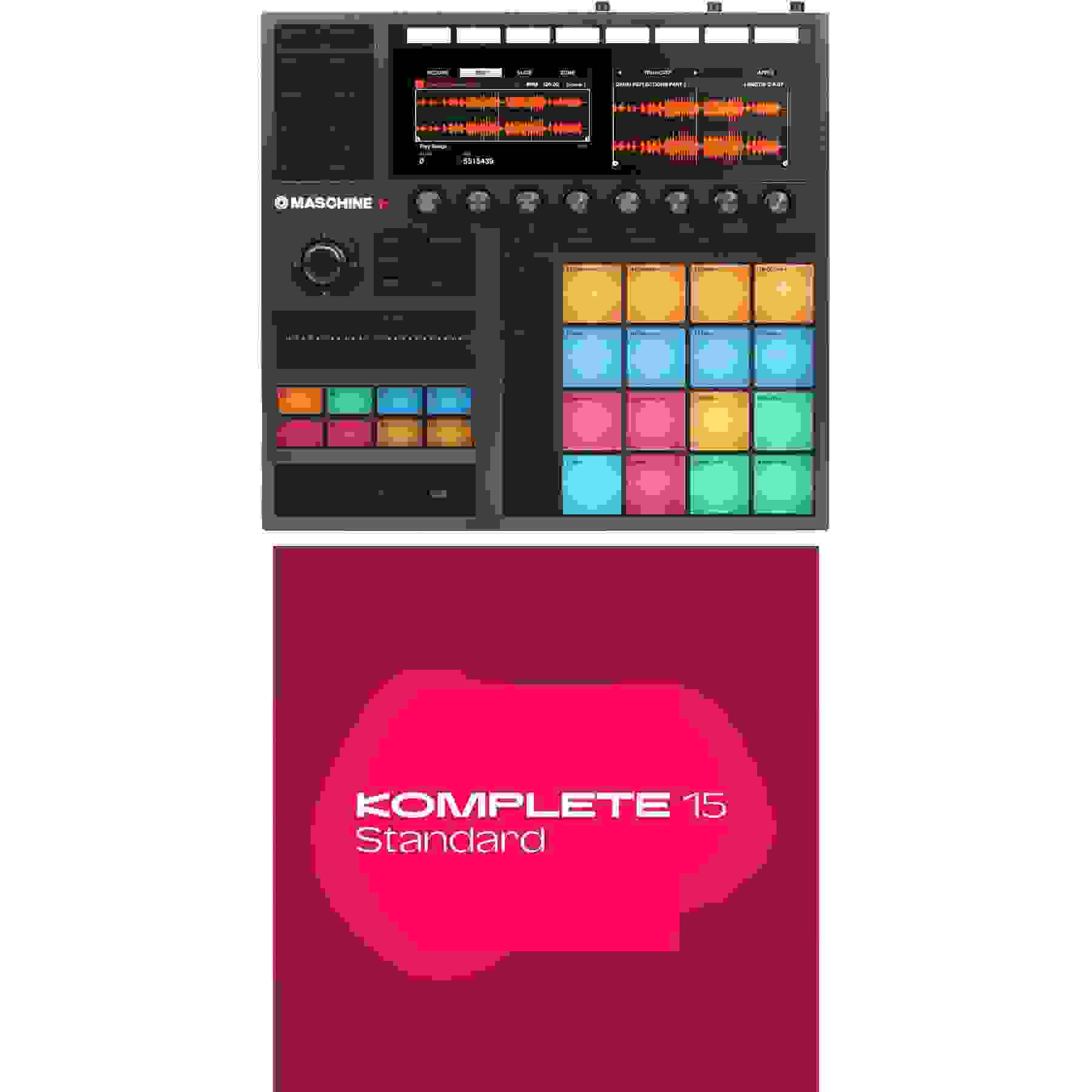 Native Instruments Maschine Plus Standalone Production and Performance Instrument with Komplete Standard