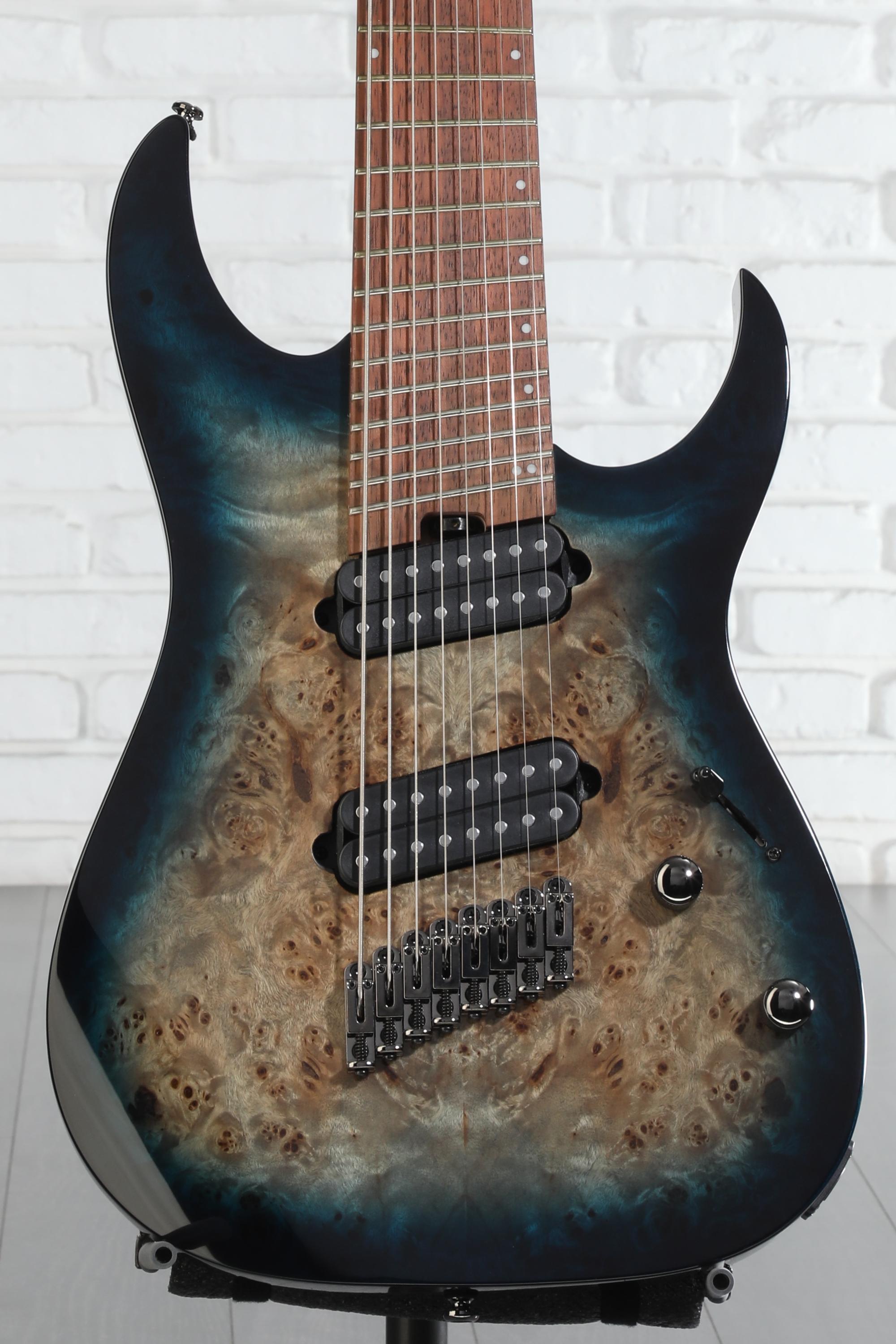 Ibanez RGMS8 8-string Electric Guitar - Cosmic Blue Starburst